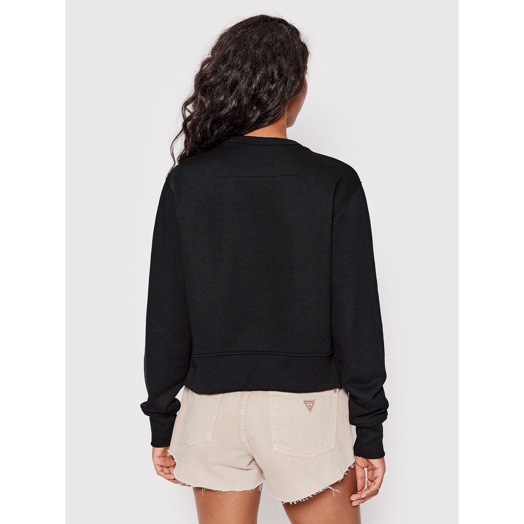 Guess Суитшърт W2YQ09 K8801 Черен Regular Fit - Pepit.bg