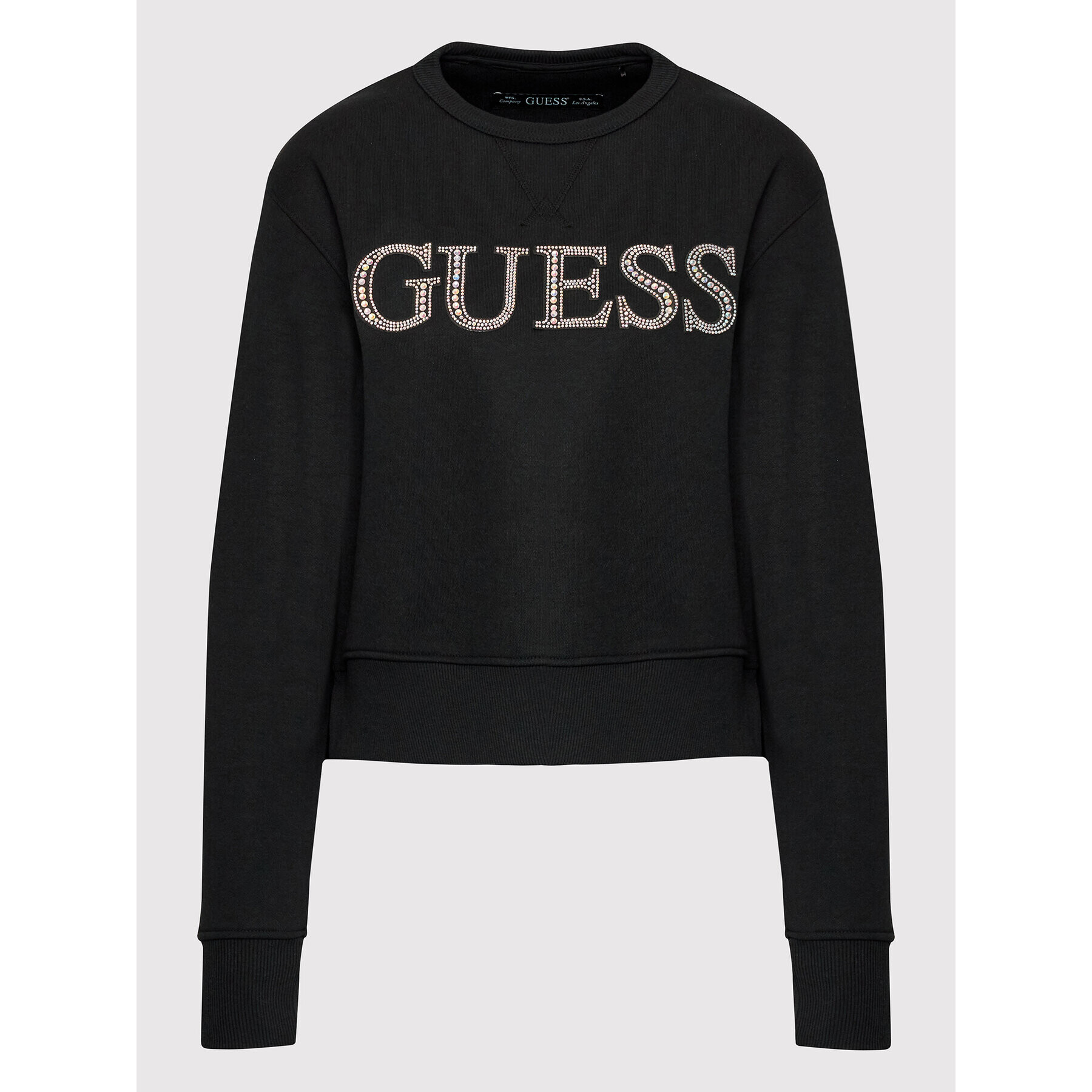 Guess Суитшърт W2YQ09 K8801 Черен Regular Fit - Pepit.bg