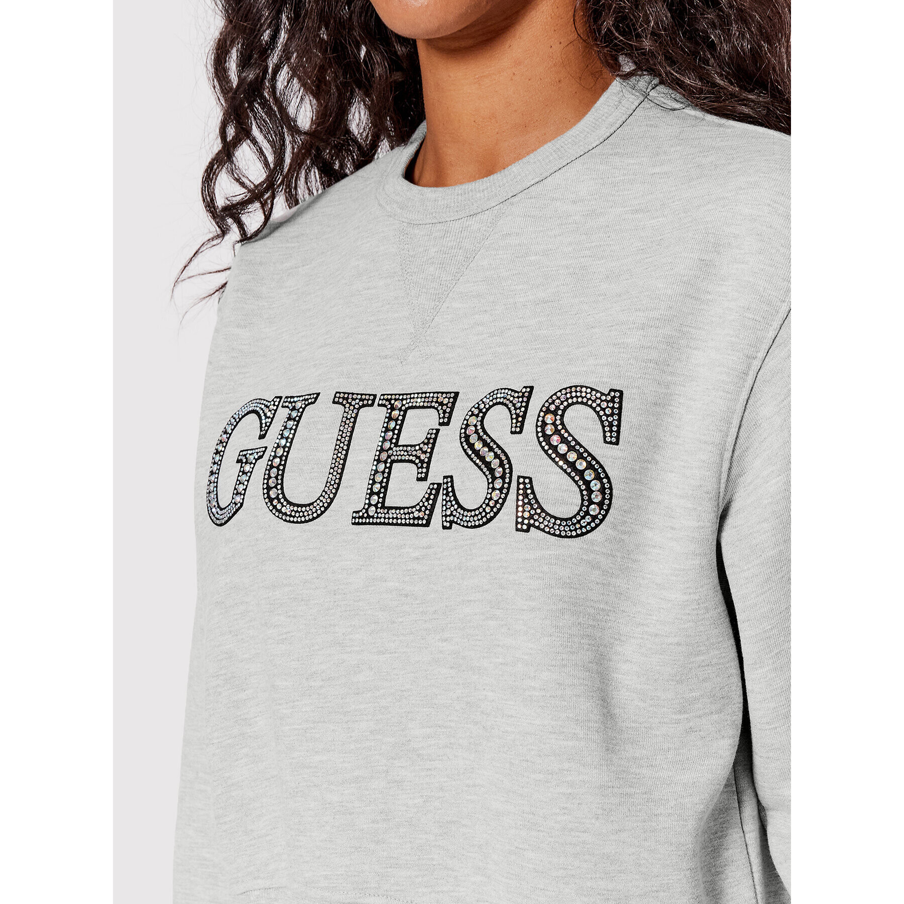 Guess Суитшърт W2YQ09 K8801 Сив Regular Fit - Pepit.bg
