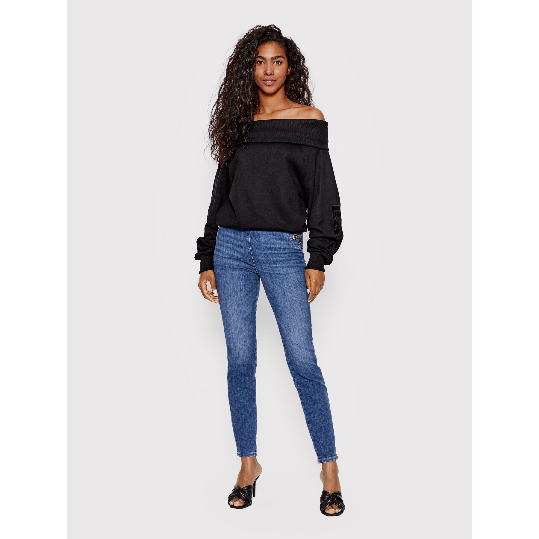Guess Суитшърт W2YQ14 K8801 Черен Regular Fit - Pepit.bg
