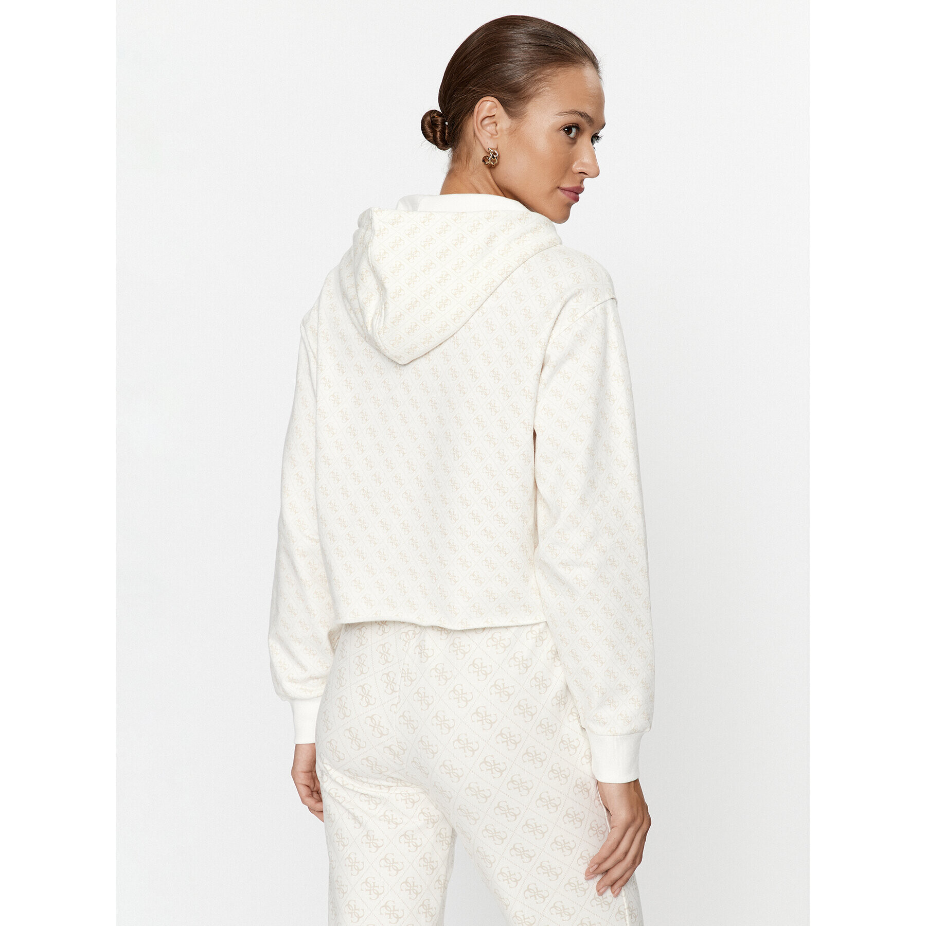 Guess Суитшърт W3BQ04 K9R31 Кафяв Regular Fit - Pepit.bg
