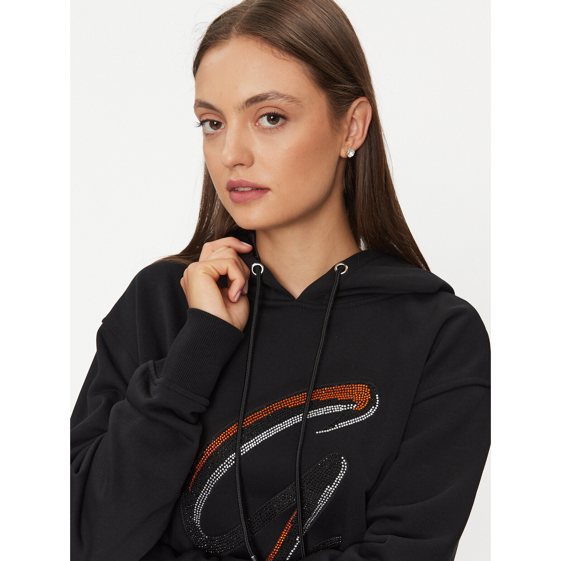 Guess Суитшърт W3BQ10 KBKM0 Черен Regular Fit - Pepit.bg