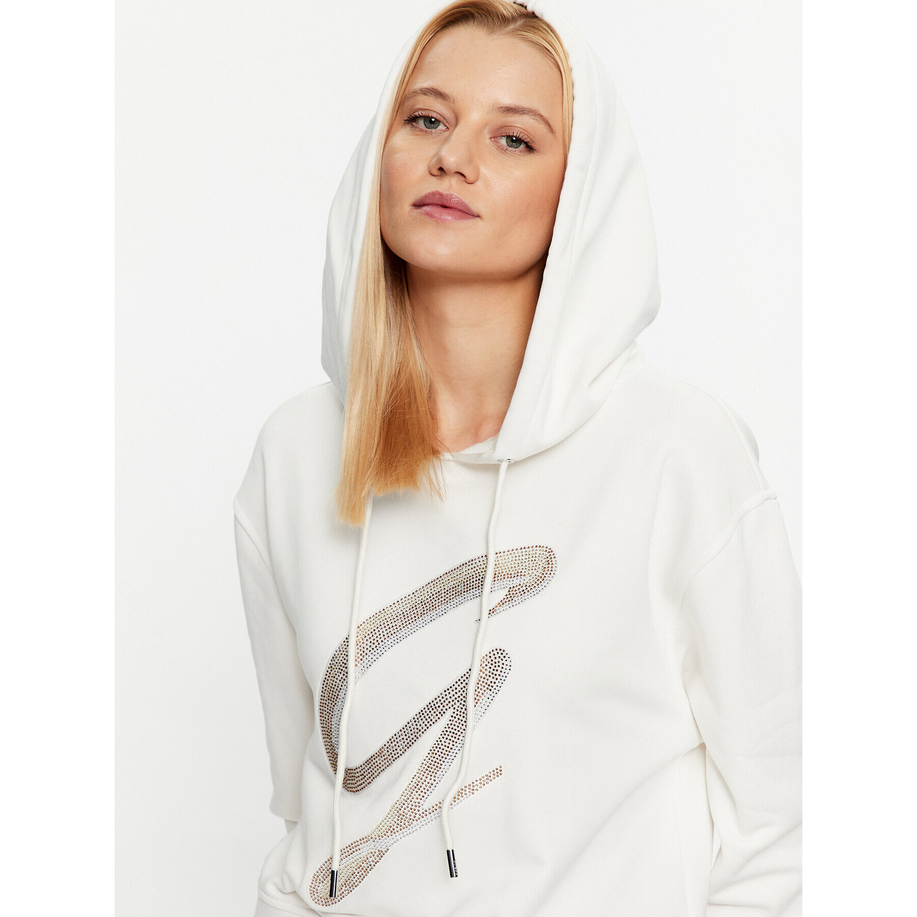 Guess Суитшърт W3BQ10 KBKM0 Екрю Regular Fit - Pepit.bg