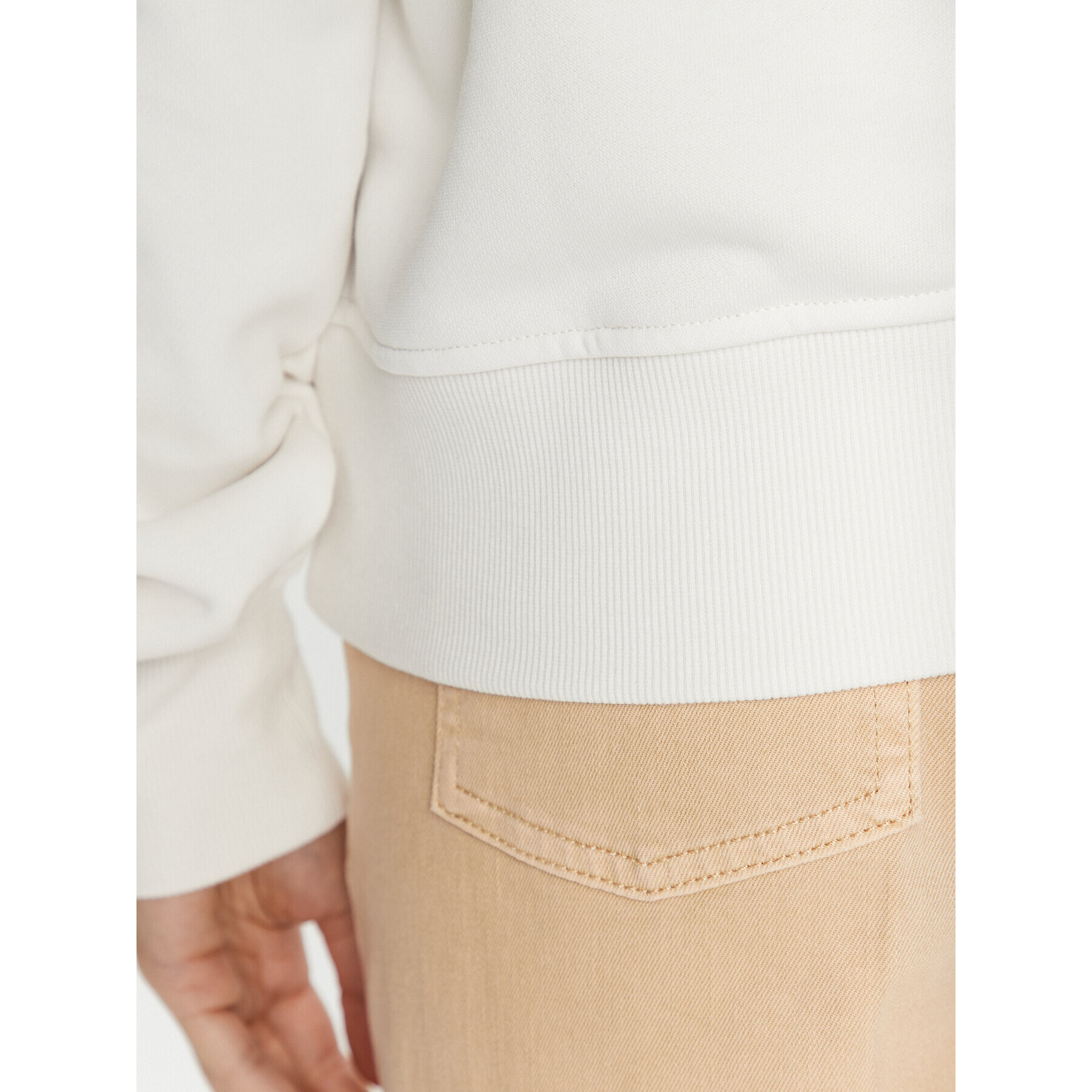 Guess Суитшърт W3BQ10 KBKM0 Екрю Regular Fit - Pepit.bg