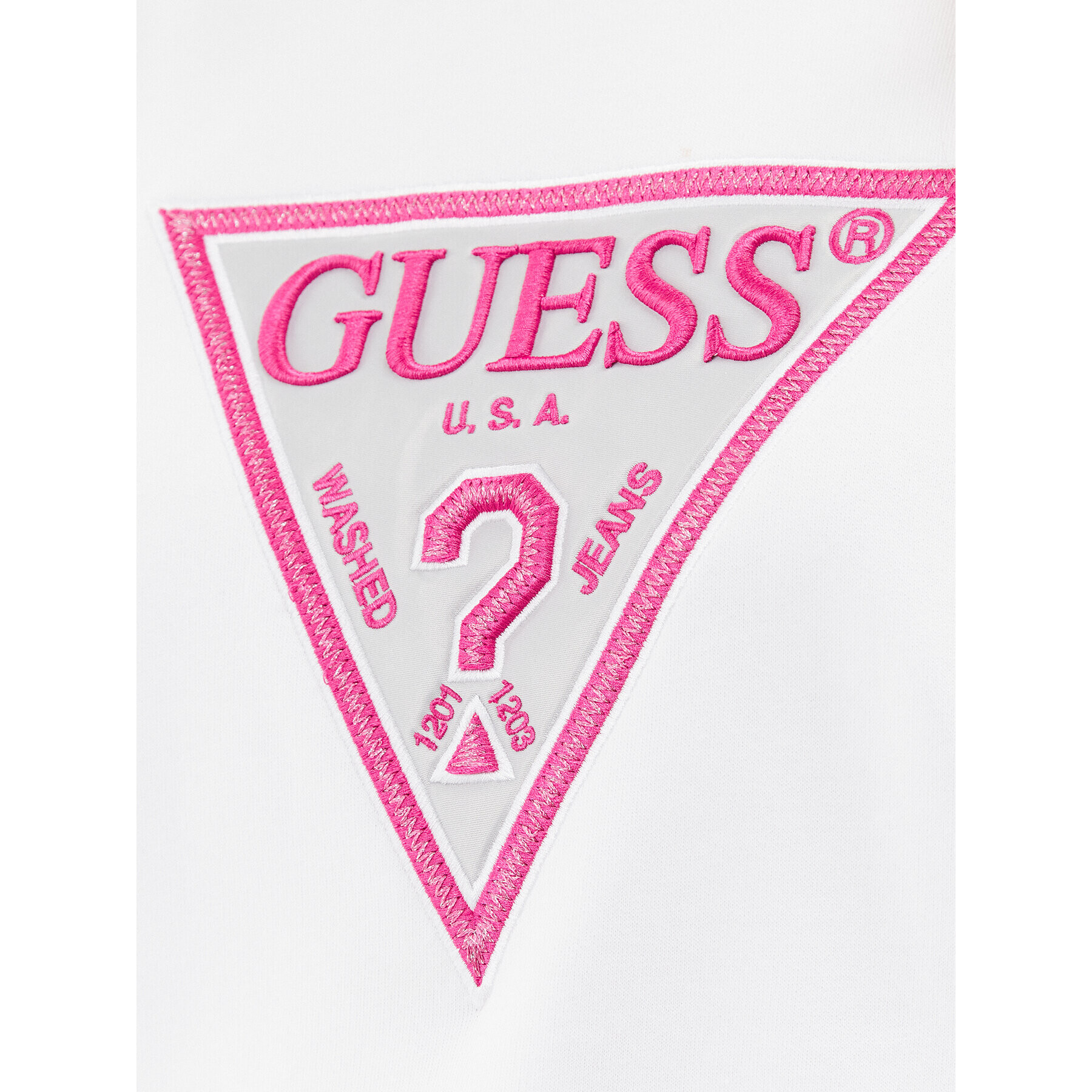 Guess Суитшърт W3BQ11 K9Z21 Бял Regular Fit - Pepit.bg