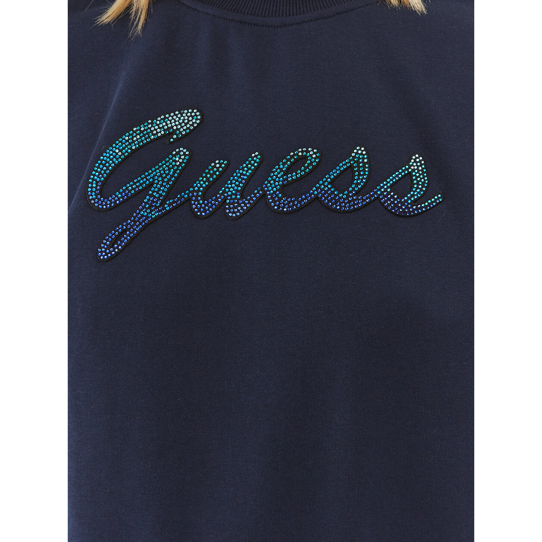 Guess Суитшърт W3BQ12 KBKM0 Тъмносин Regular Fit - Pepit.bg