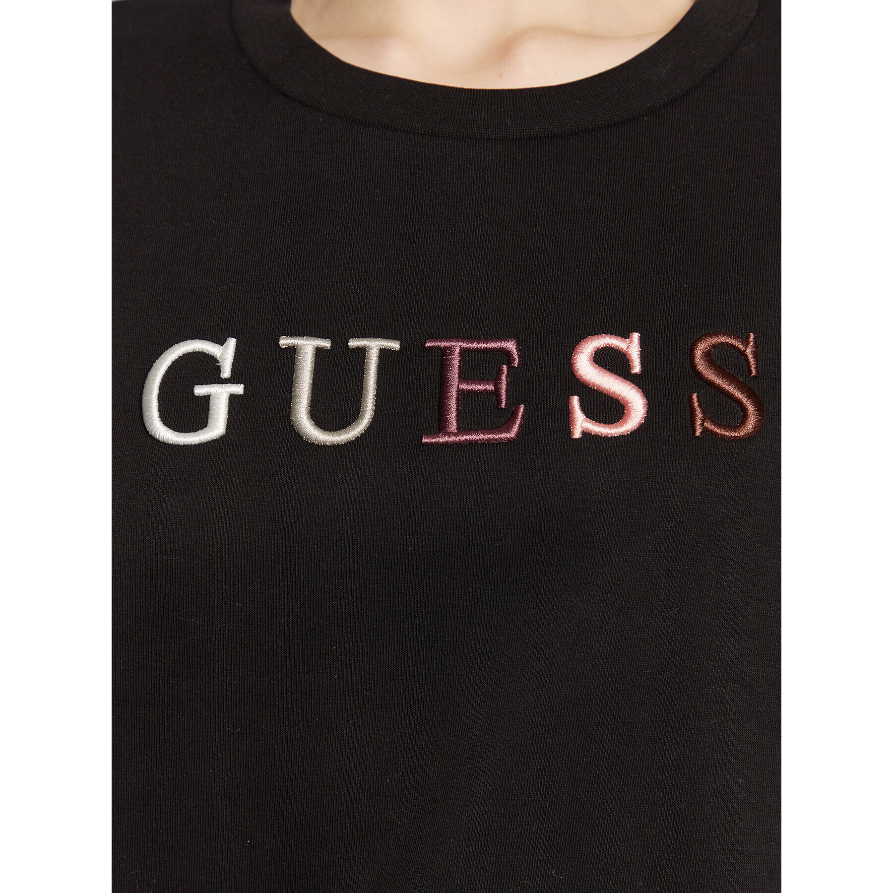 Guess Суитшърт W3RQ05 K9Z22 Черен Regular Fit - Pepit.bg