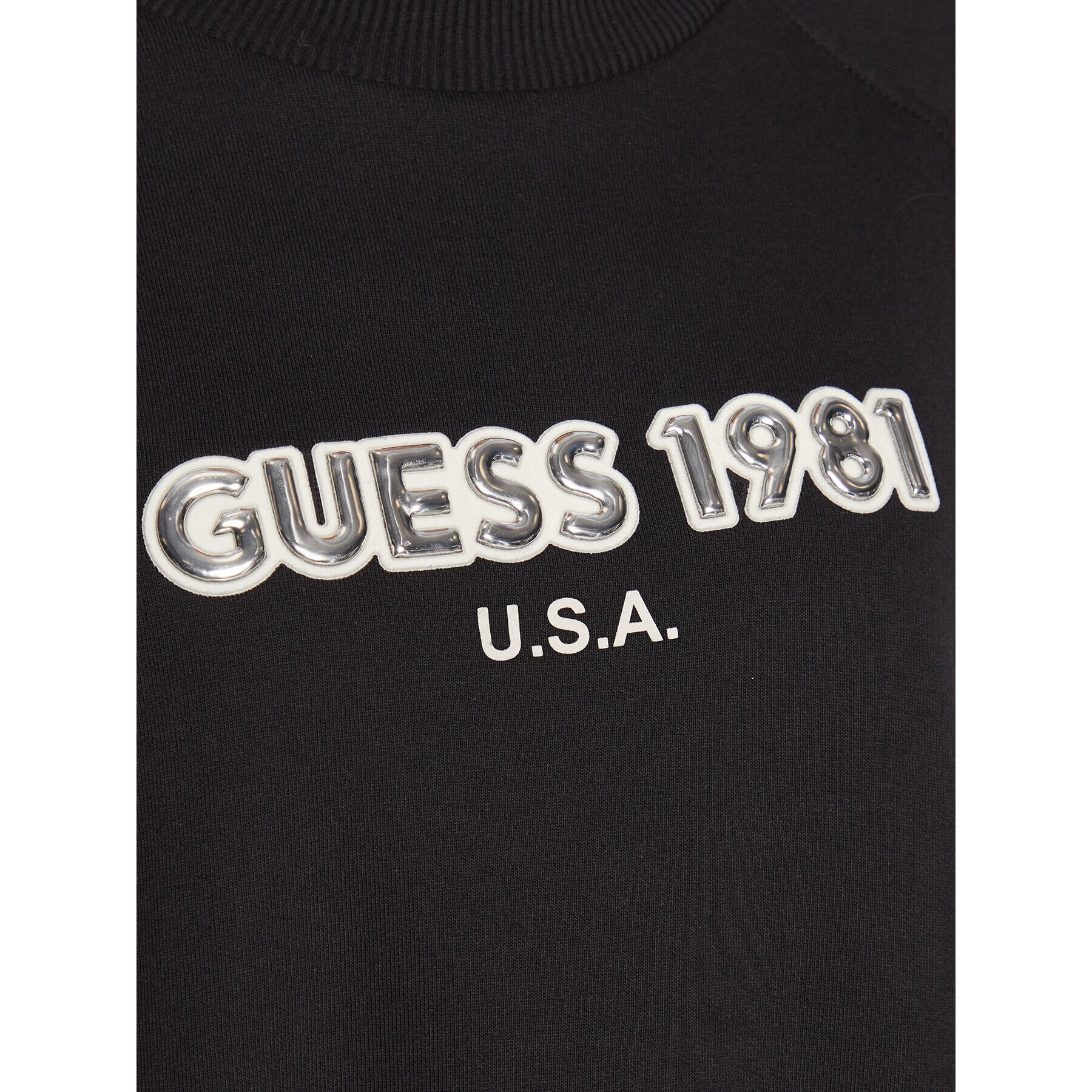 Guess Суитшърт W3RQ06 KBK30 Черен Regular Fit - Pepit.bg