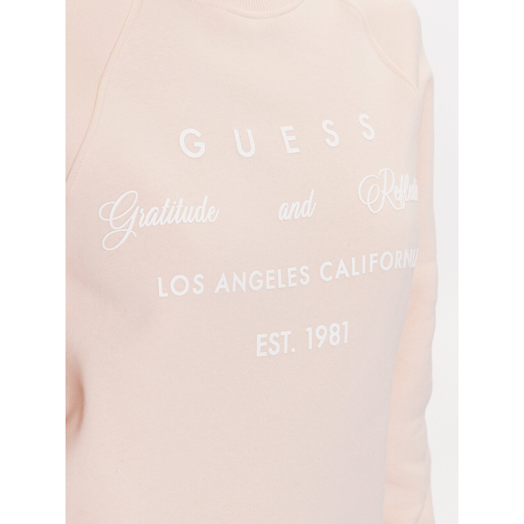 Guess Суитшърт W3YQ06 K9Z21 Бежов Regular Fit - Pepit.bg