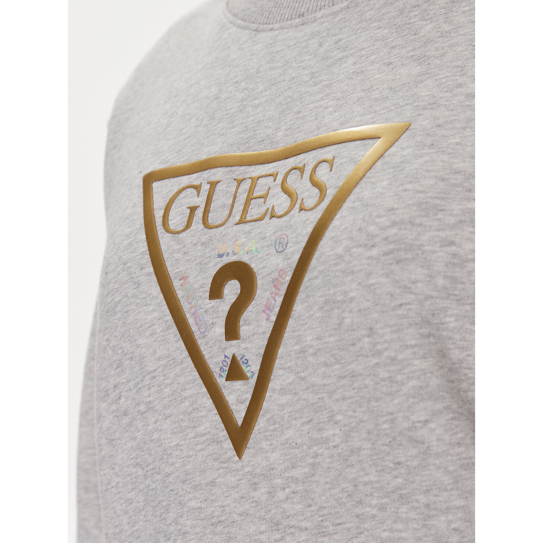 Guess Суитшърт W3YQ12 K9Z21 Сив Regular Fit - Pepit.bg