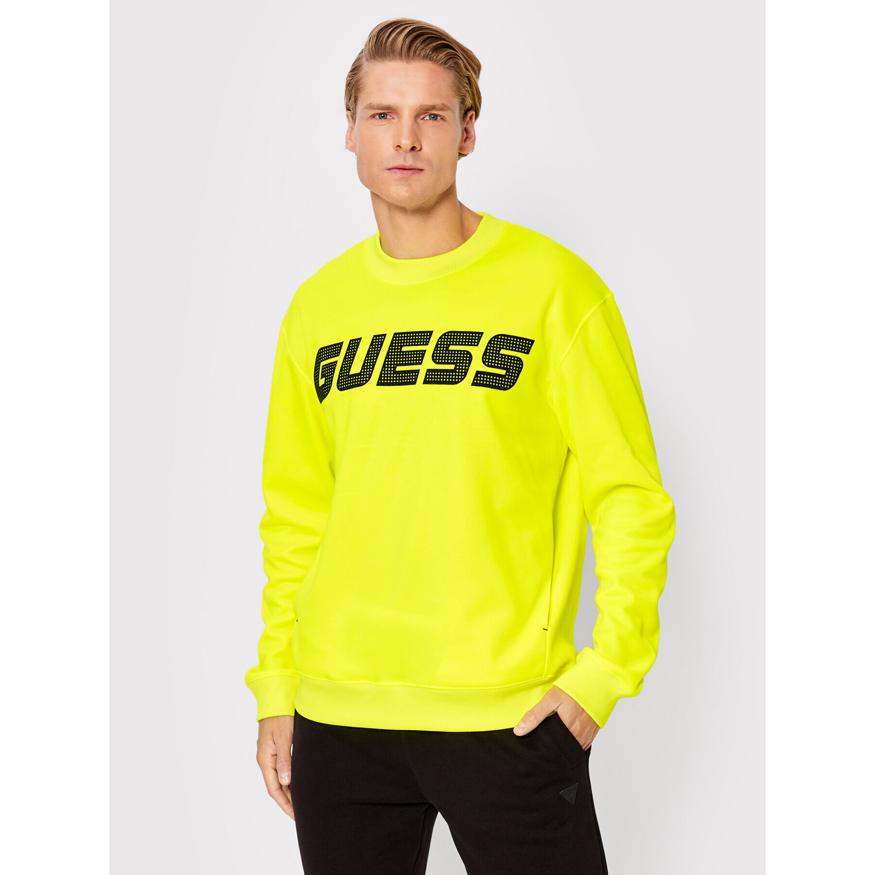 Guess Суитшърт Z2YQ17 FL04W Зелен Regular Fit - Pepit.bg