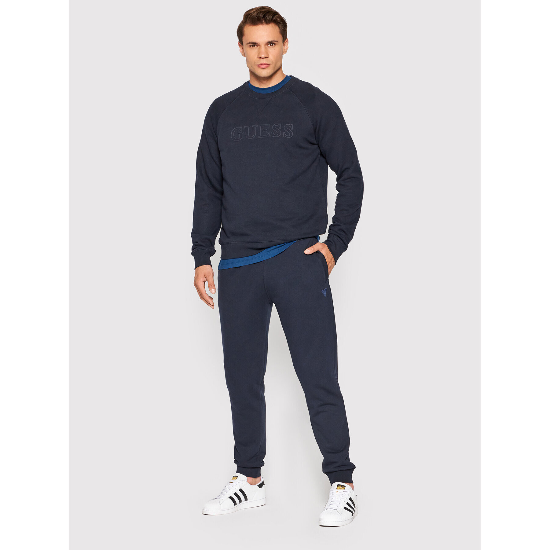 Guess Суитшърт Z2YQ27 KAIJ1 Тъмносин Regular Fit - Pepit.bg