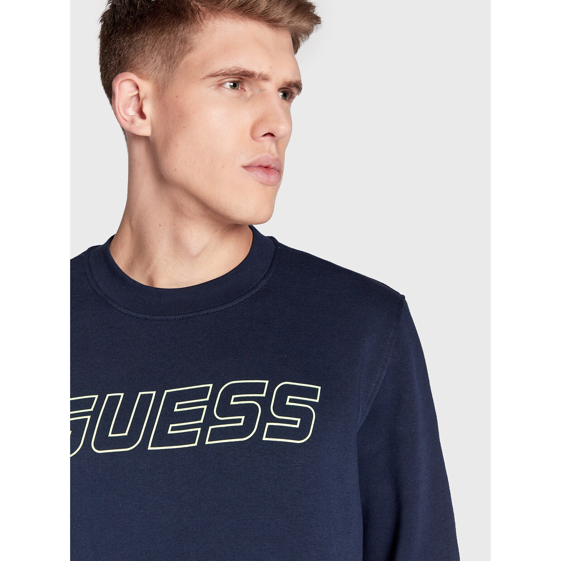 Guess Суитшърт Z3RQ19 K9Z22 Тъмносин Regular Fit - Pepit.bg