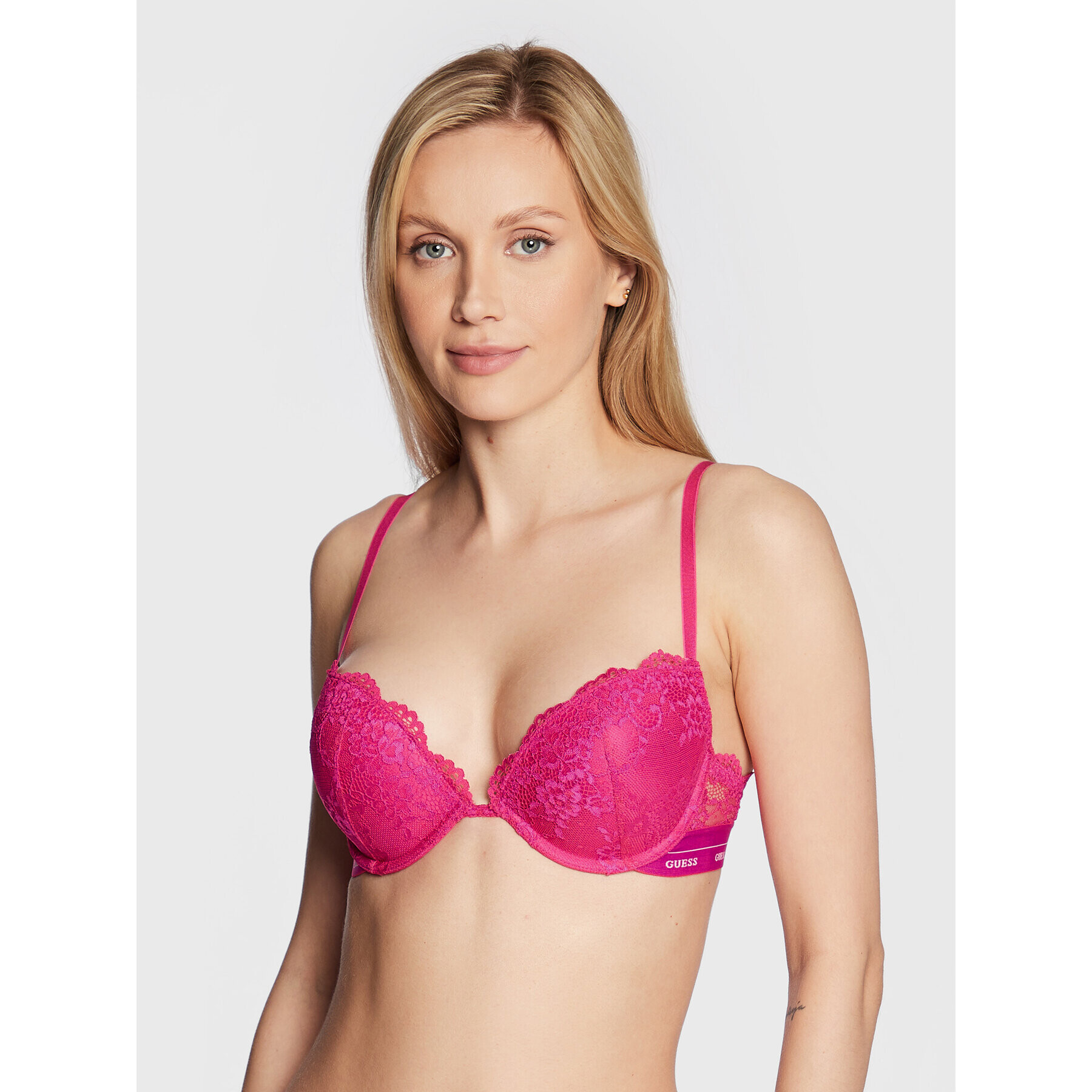 Guess Сутиен push-up Aria O0BC02 PZ01C Розов - Pepit.bg