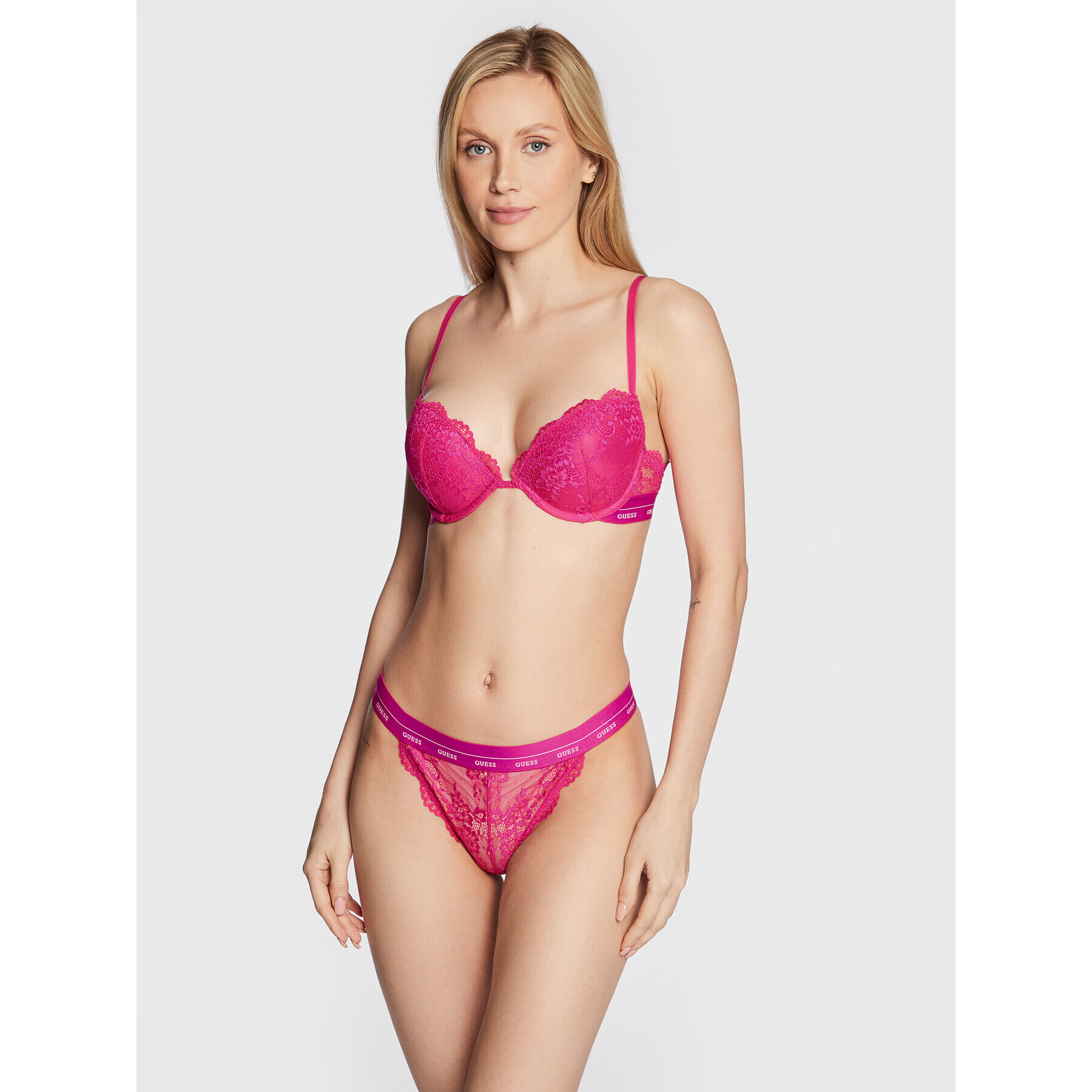 Guess Сутиен push-up Aria O0BC02 PZ01C Розов - Pepit.bg