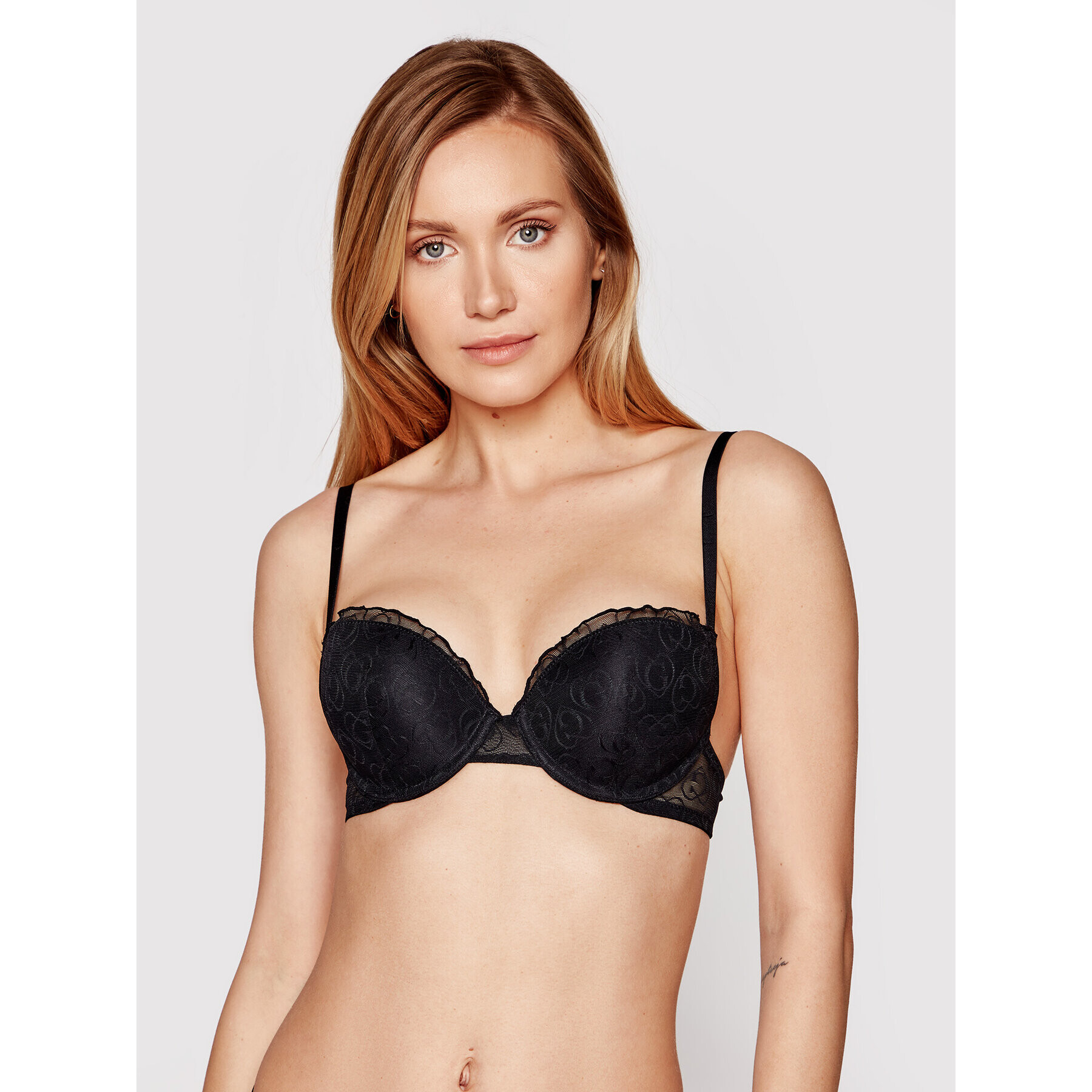 Guess Сутиен push-up Arielle O1GC07 NT01K Черен - Pepit.bg