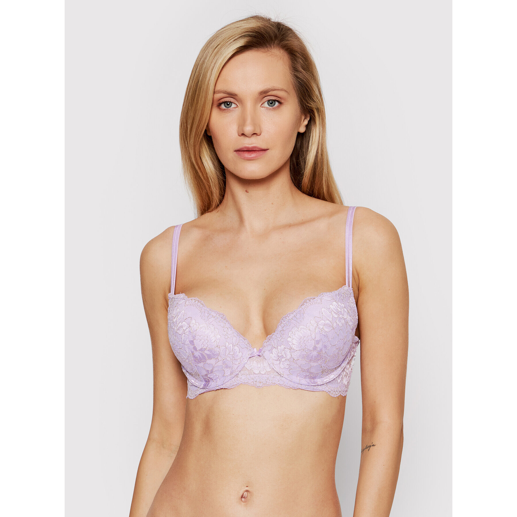 Guess Сутиен push-up Chrystal O2RC12 PZ023 Виолетов - Pepit.bg