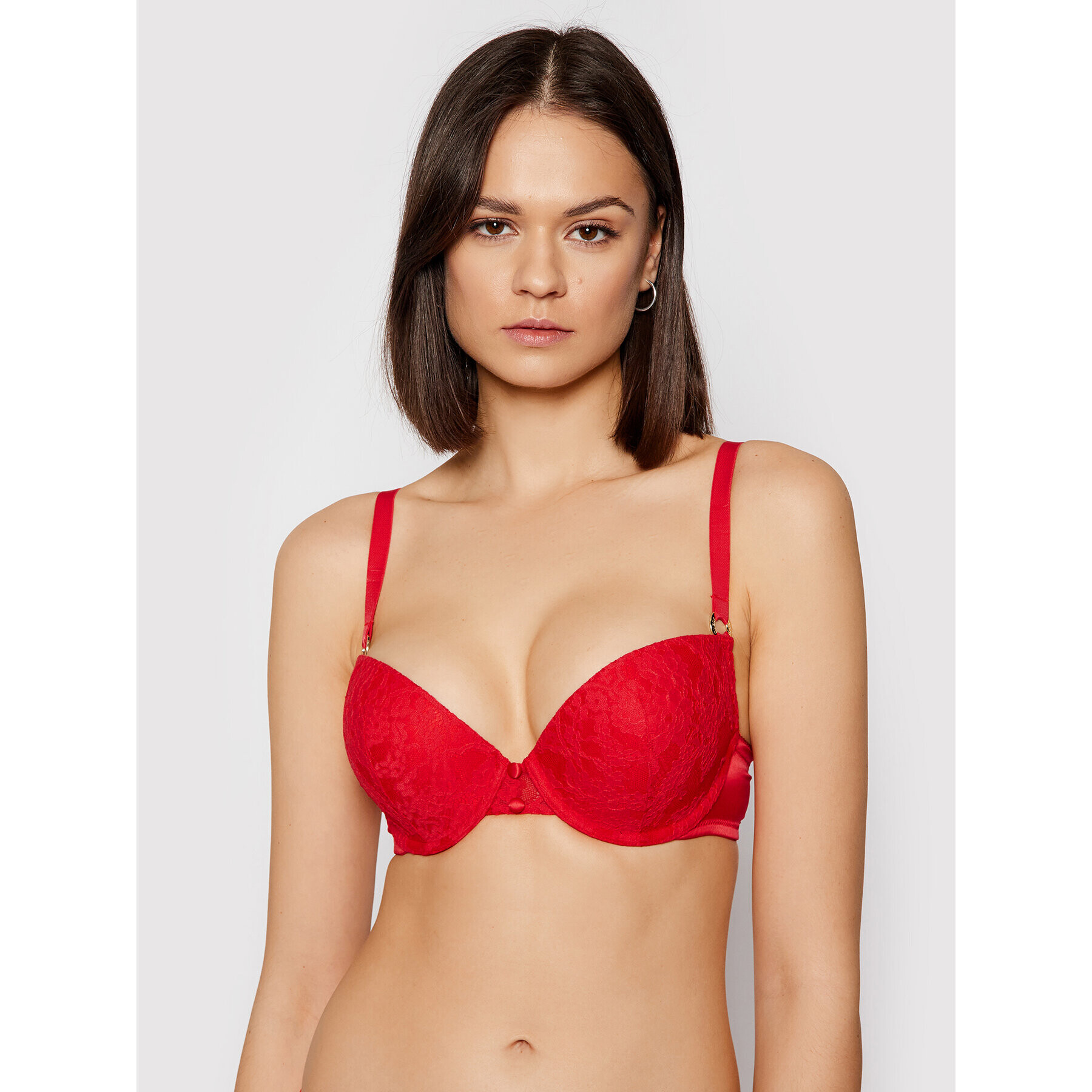 Guess Сутиен push-up O1GC03 PZ01S Червен - Pepit.bg