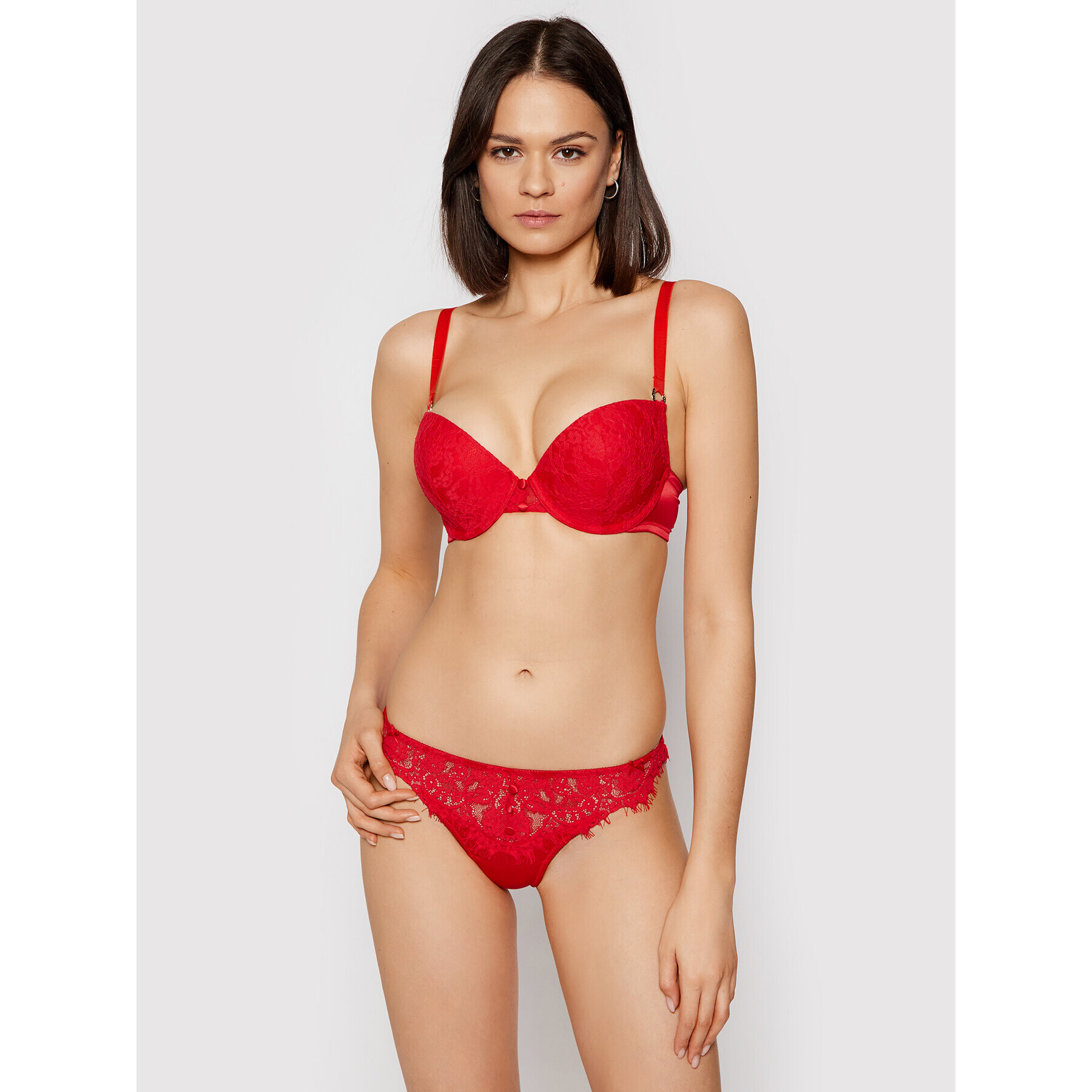 Guess Сутиен push-up O1GC03 PZ01S Червен - Pepit.bg