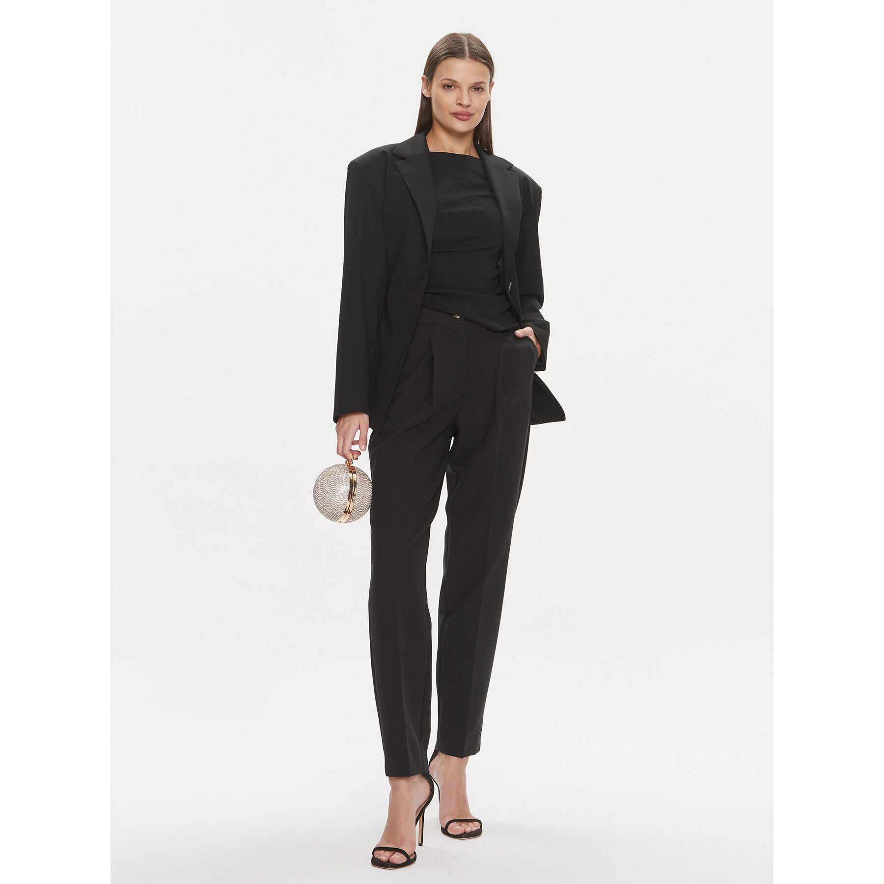 Guess Текстилни панталони 4RGB26 7046A Черен Regular Fit - Pepit.bg