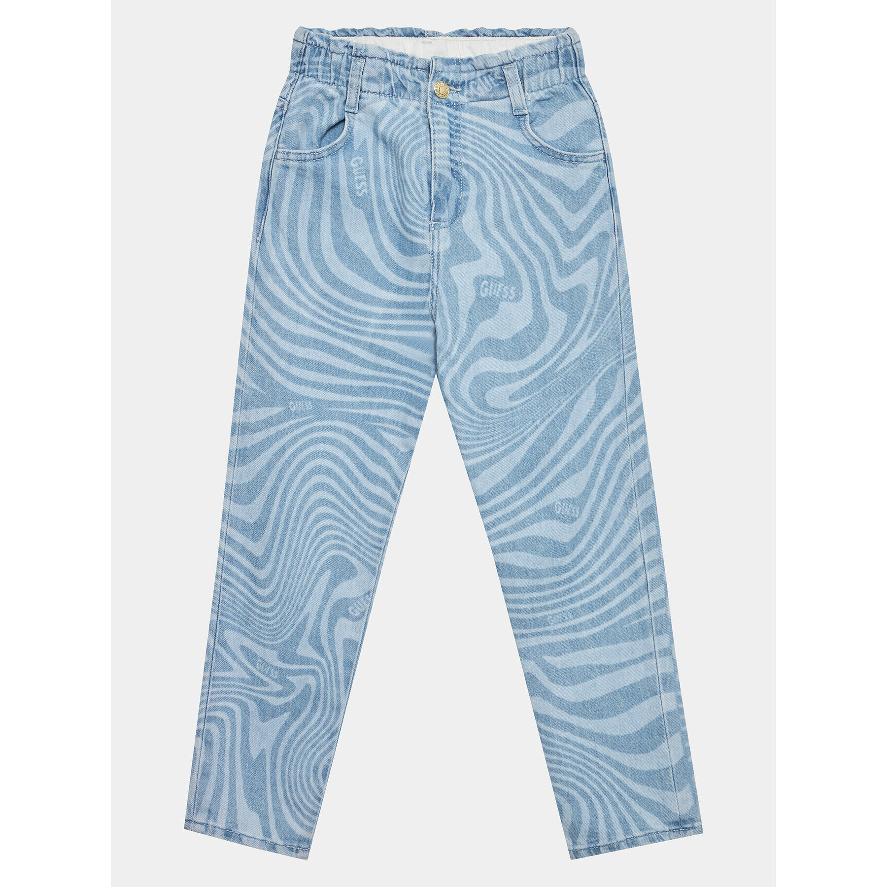 Guess Текстилни панталони J3YA09 D4WF0 Син Relaxed Fit - Pepit.bg
