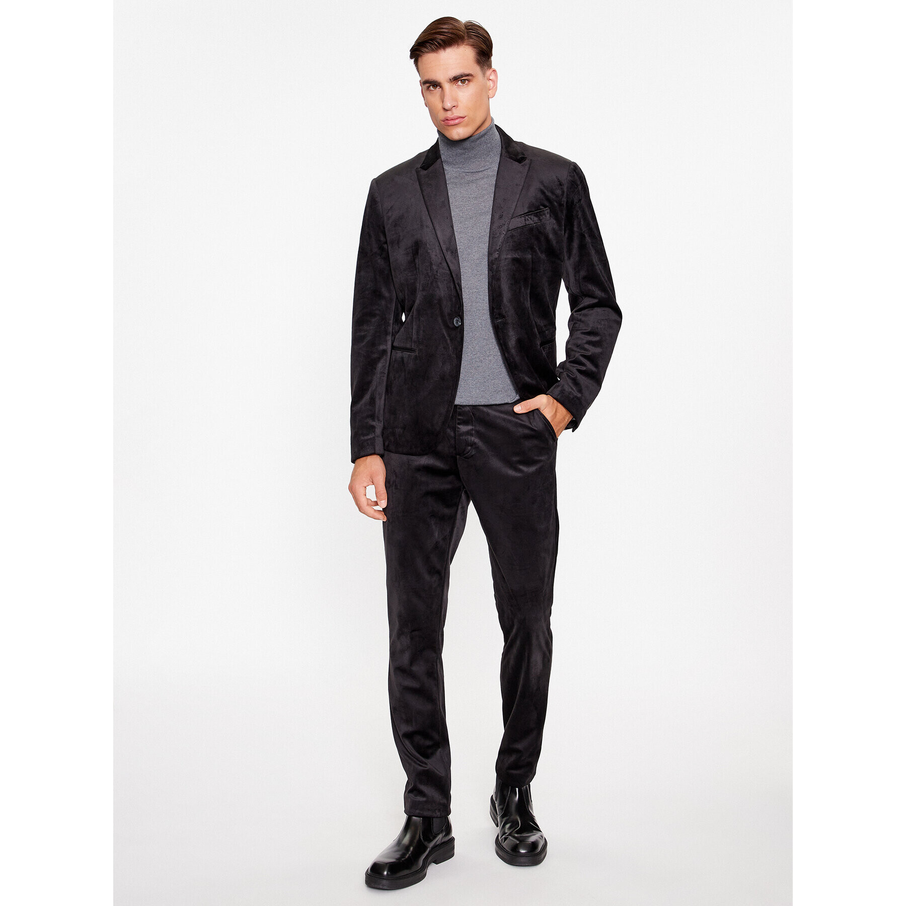 Guess Текстилни панталони M3BB41 K54M0 Черен Slim Fit - Pepit.bg