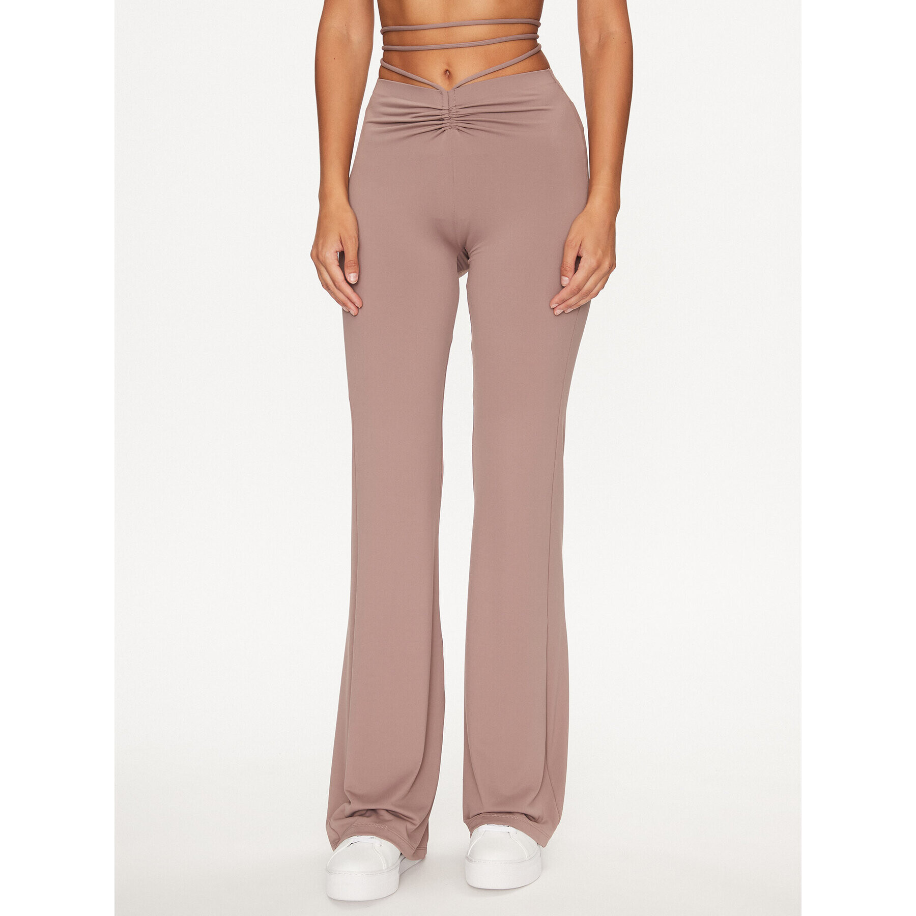 Guess Текстилни панталони V3BB01 MC04Z Розов Slim Fit - Pepit.bg