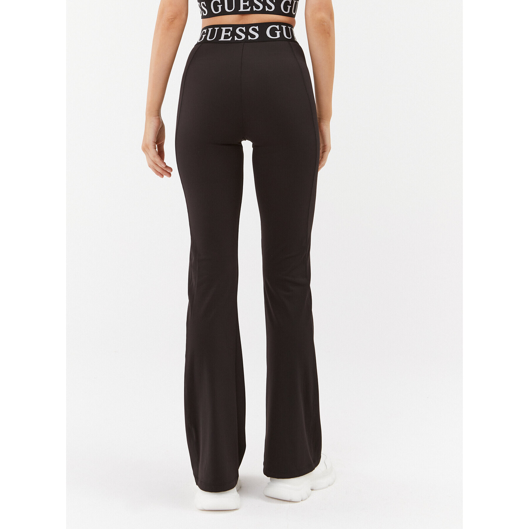 Guess Текстилни панталони V3BB12 MC04Z Черен Regular Fit - Pepit.bg