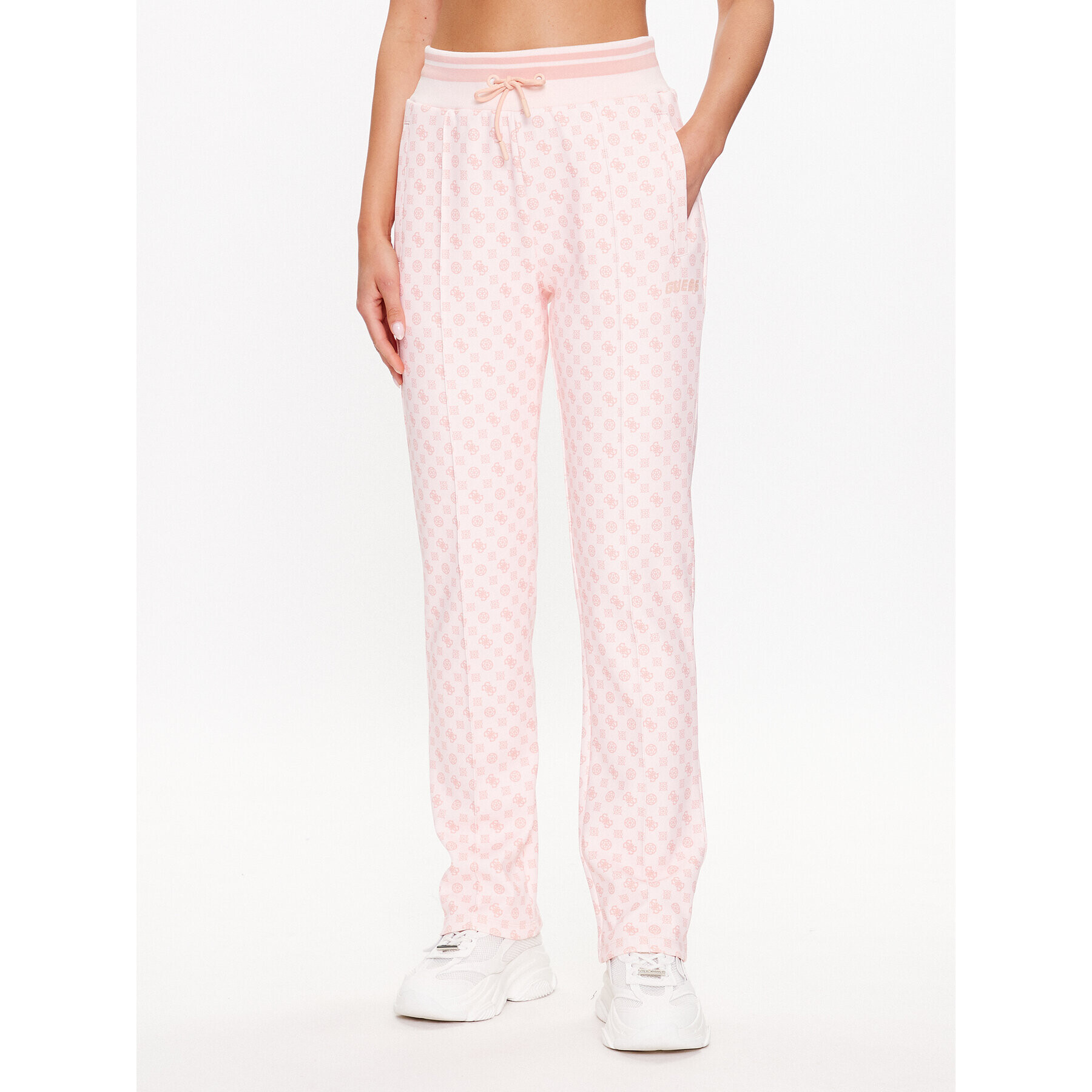 Guess Текстилни панталони V3YB00 KB212 Розов Regular Fit - Pepit.bg