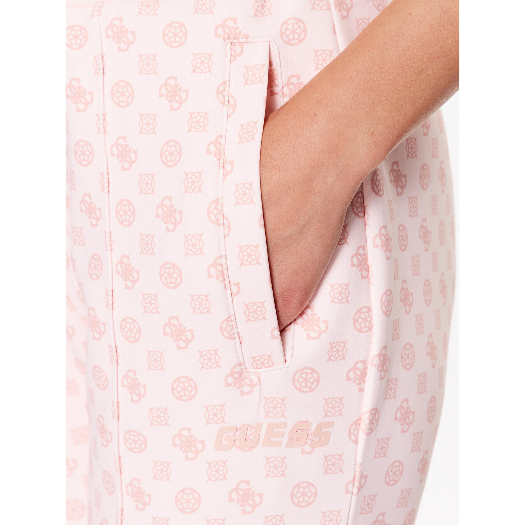 Guess Текстилни панталони V3YB00 KB212 Розов Regular Fit - Pepit.bg