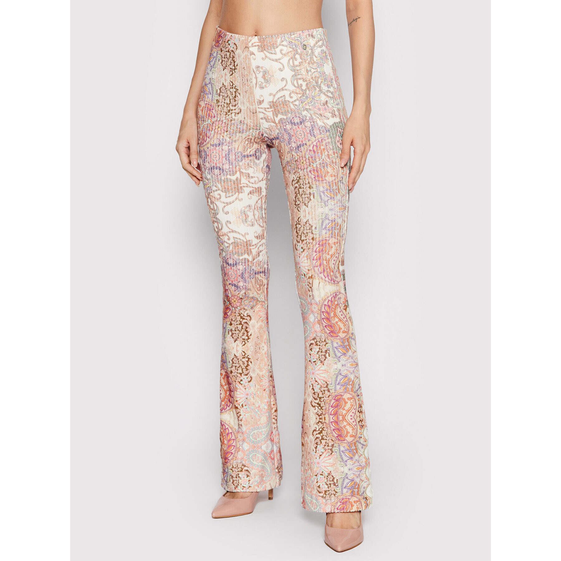 Guess Текстилни панталони W2YB00 KB7I0 Цветен Regular Fit - Pepit.bg