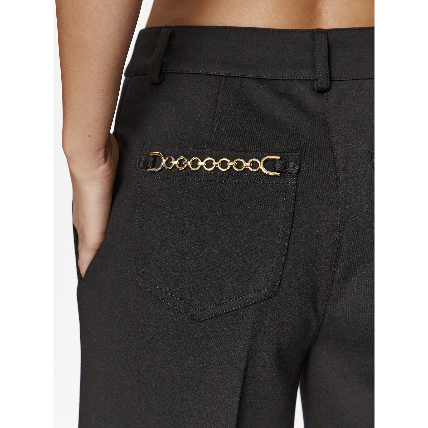 Guess Текстилни панталони W3BB40 KBJP2 Черен Regular Fit - Pepit.bg