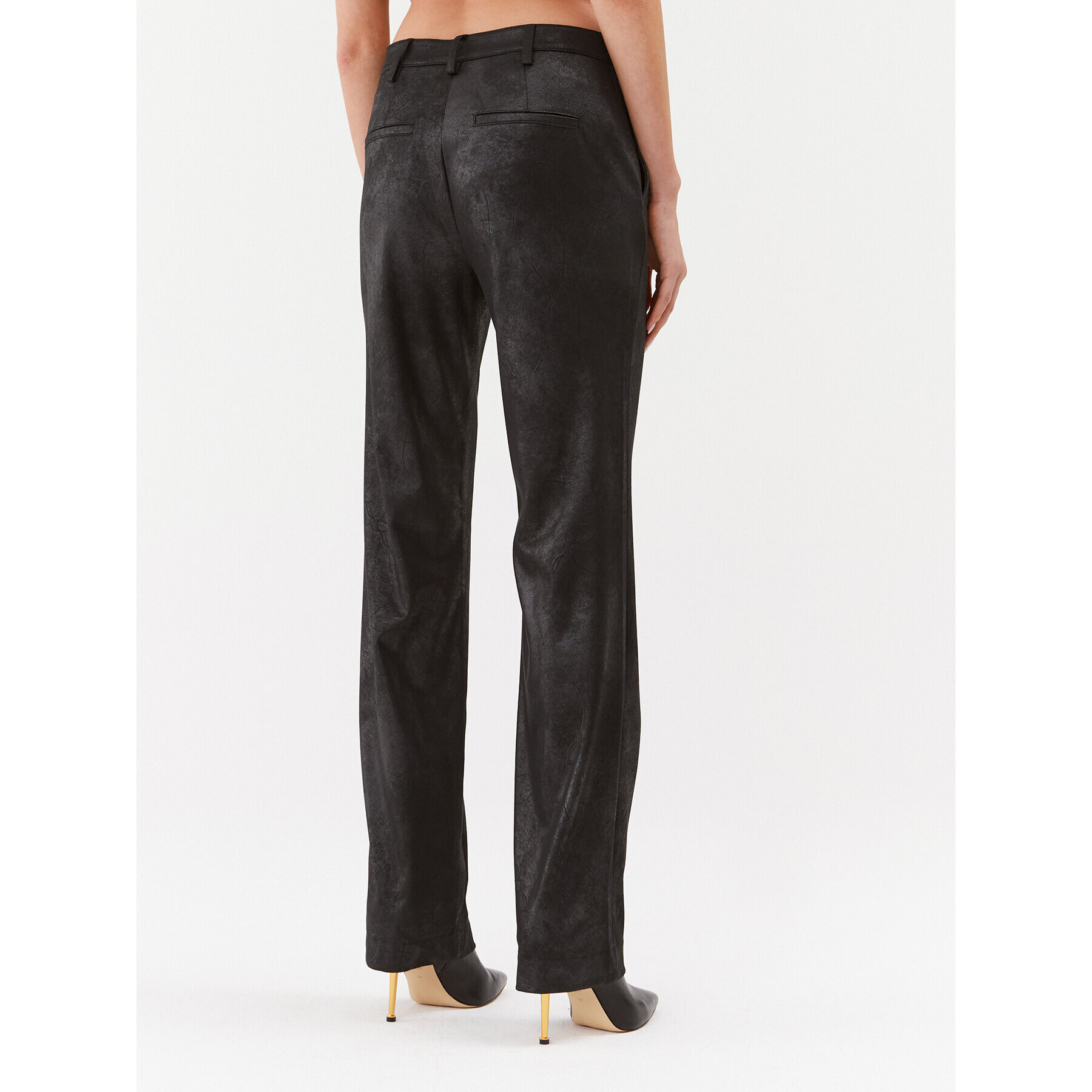 Guess Текстилни панталони W3BB53 WFR42 Черен Regular Fit - Pepit.bg