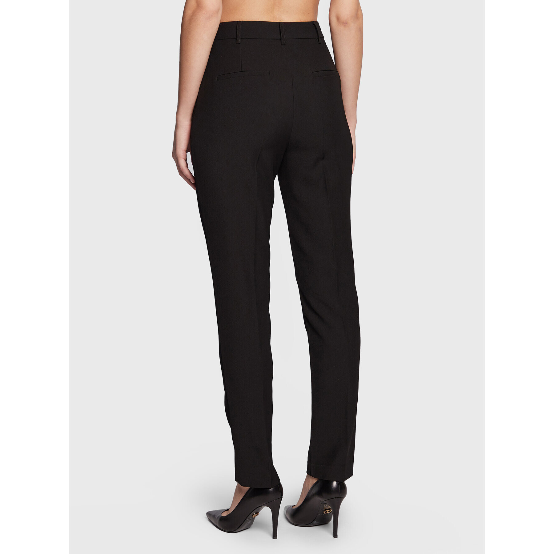 Guess Текстилни панталони W3RB08 WF762 Черен Regular Fit - Pepit.bg