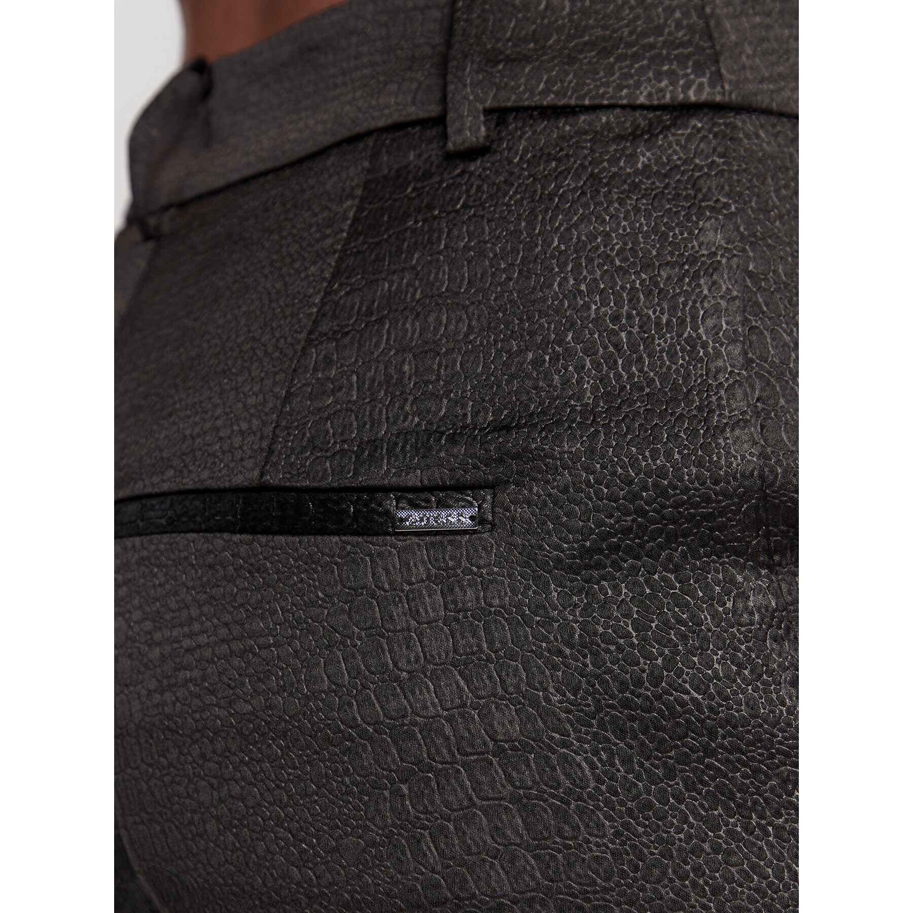 Guess Текстилни панталони W3RB11 WF562 Черен Regular Fit - Pepit.bg