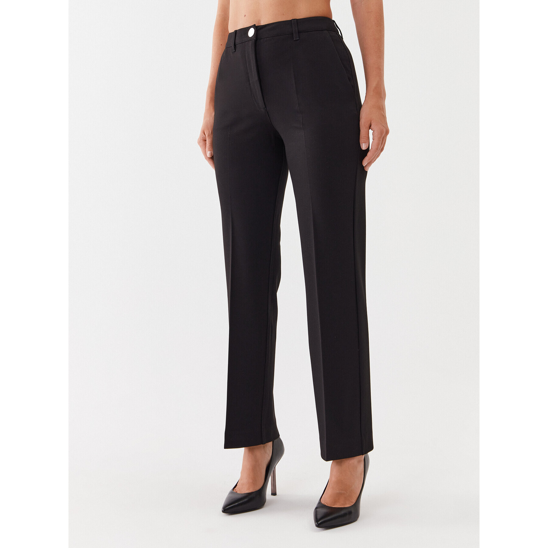 Guess Текстилни панталони W3YB02 K8RN0 Черен Regular Fit - Pepit.bg