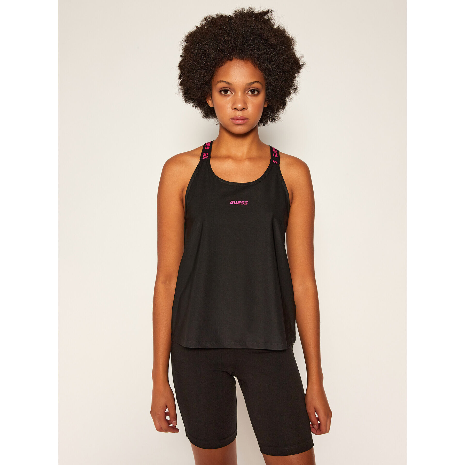 Guess Тениска от техническо трико O0BA19 MC01P Черен Regular Fit - Pepit.bg