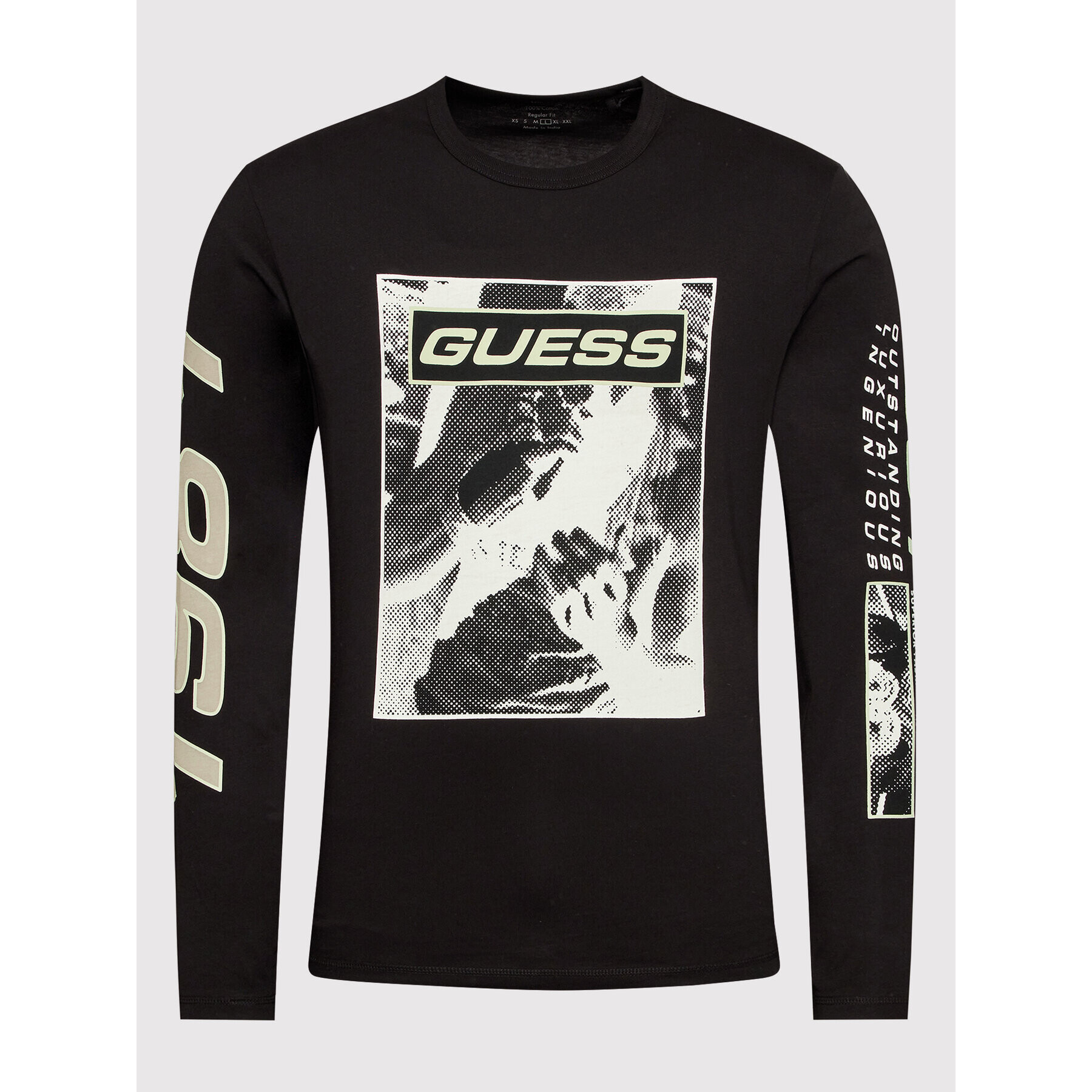 Guess Тениска с дълъг ръкав M2YI26 I3Z00 Черен Regular Fit - Pepit.bg