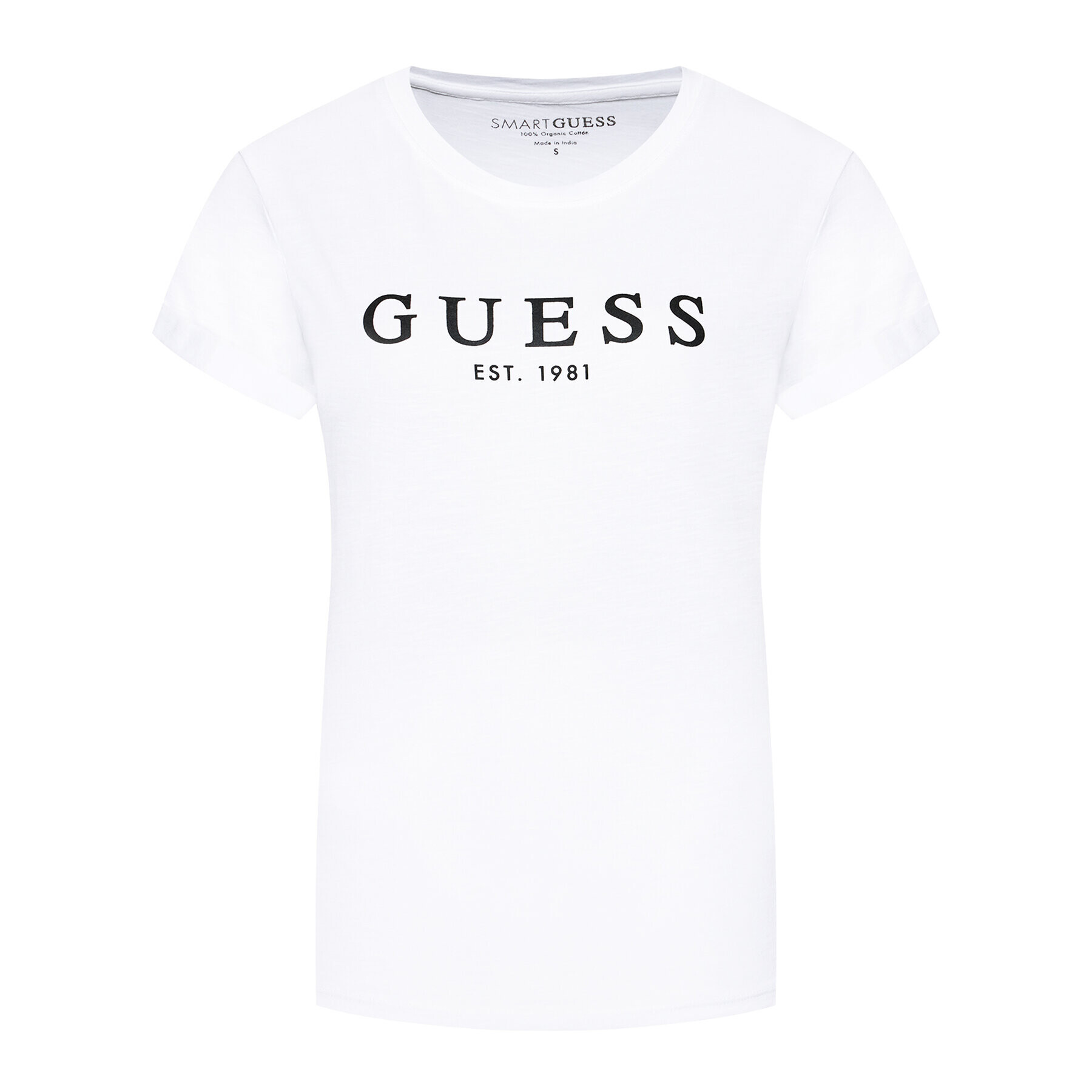 Guess Тишърт 1981 W0GI69 R8G01 Бял Regular Fit - Pepit.bg