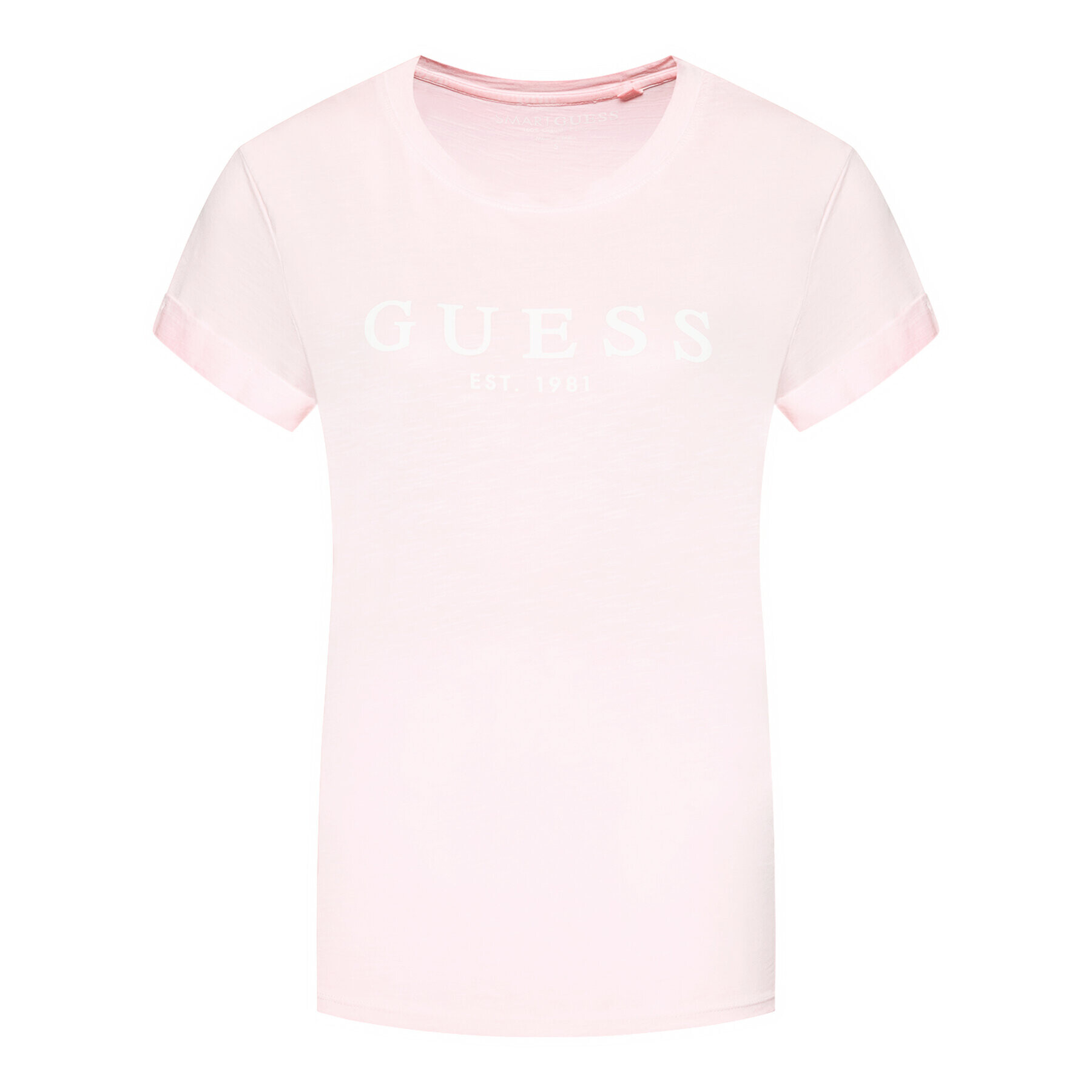 Guess Тишърт 1981 W0GI69 R8G01 Розов Regular Fit - Pepit.bg