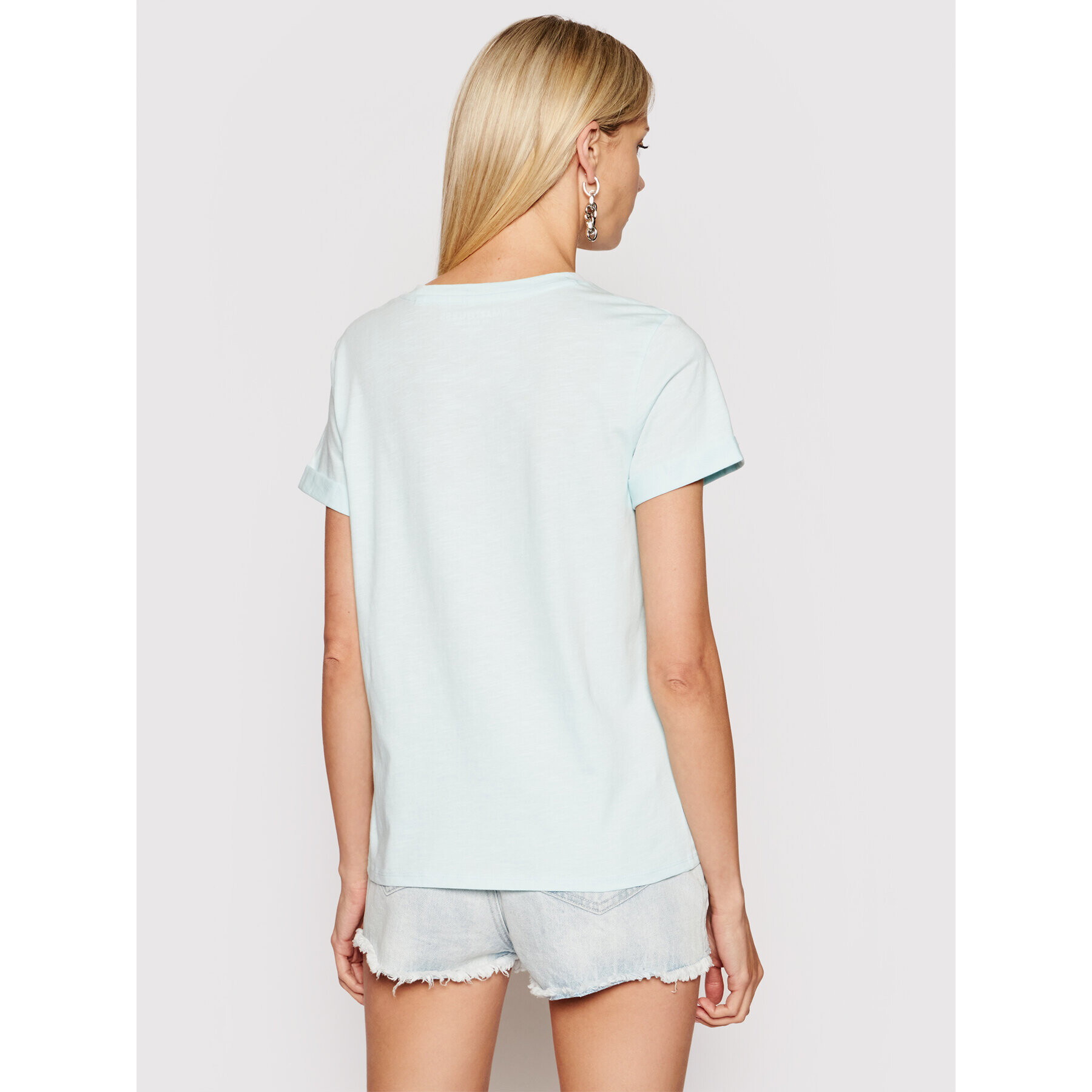 Guess Тишърт 1981 W0GI69 R8G01 Син Regular Fit - Pepit.bg