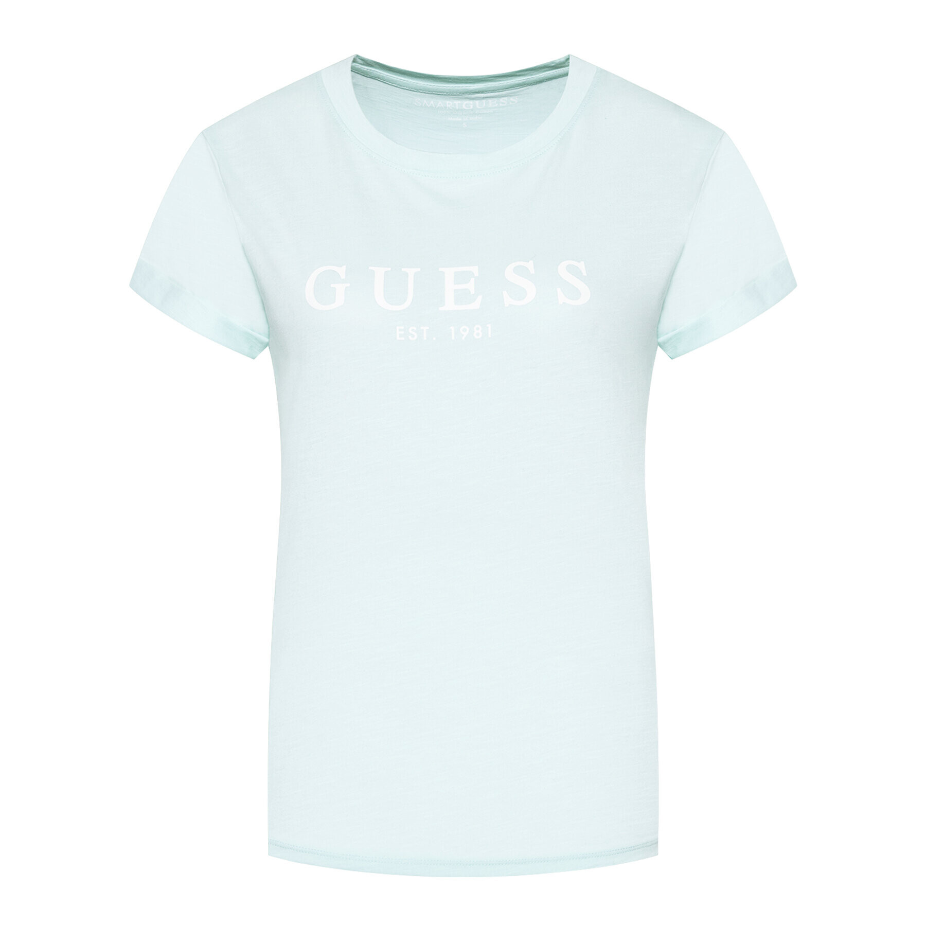Guess Тишърт 1981 W0GI69 R8G01 Син Regular Fit - Pepit.bg
