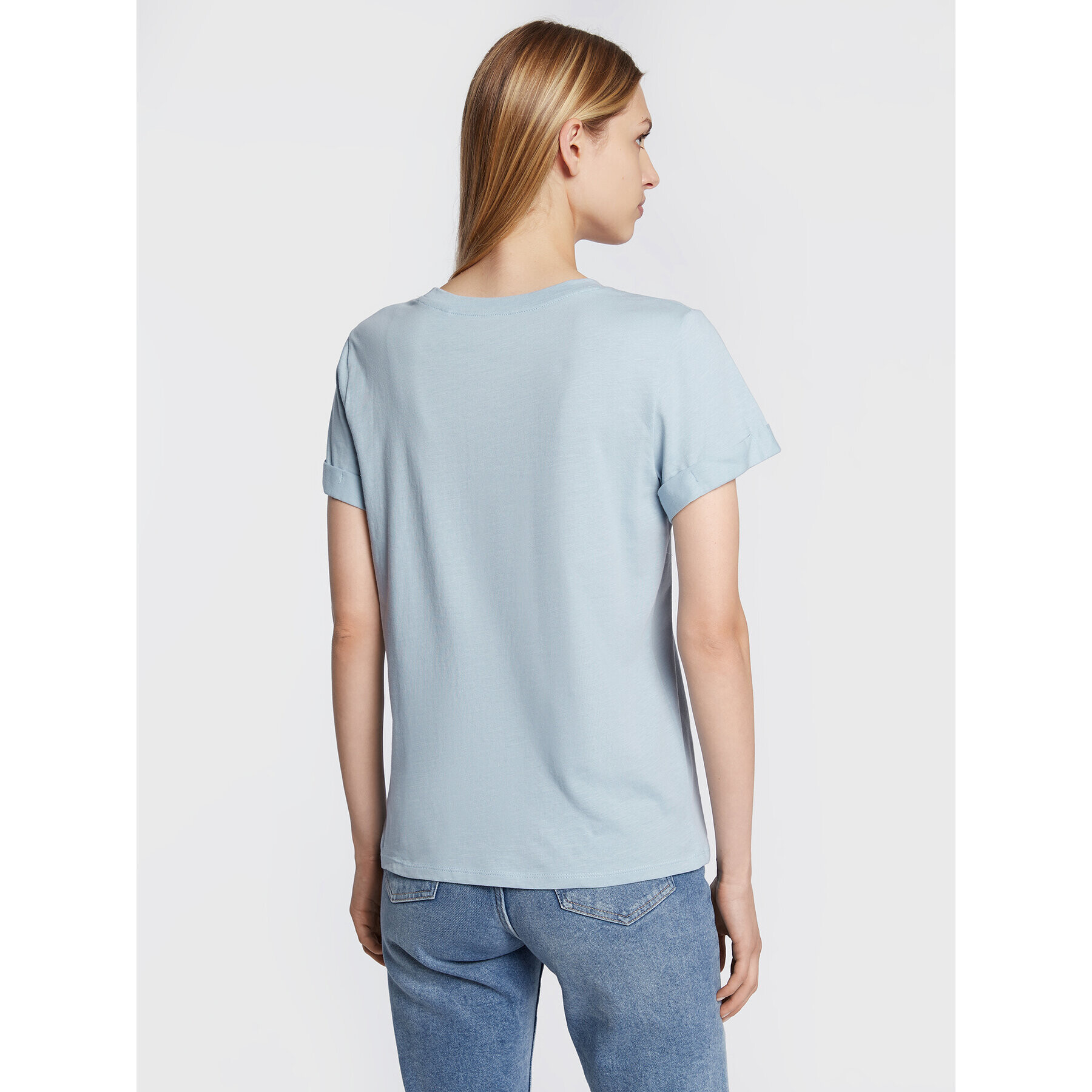 Guess Тишърт 1981 W2BI68 K8G01 Син Regular Fit - Pepit.bg