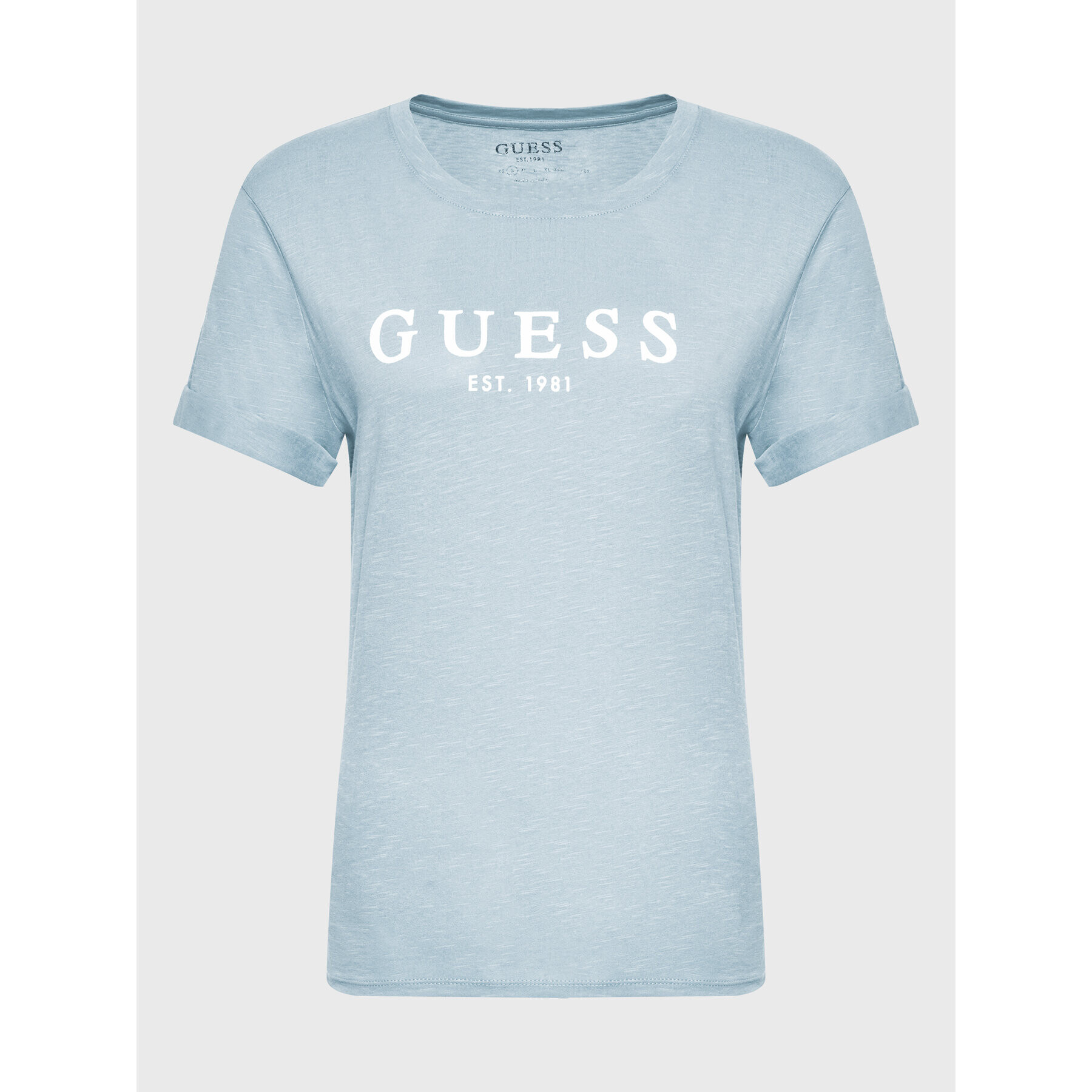Guess Тишърт 1981 W2BI68 K8G01 Син Regular Fit - Pepit.bg