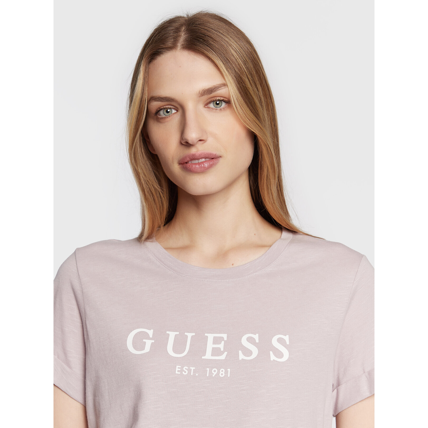 Guess Тишърт 1981 W2BI68 K8G01 Виолетов Regular Fit - Pepit.bg