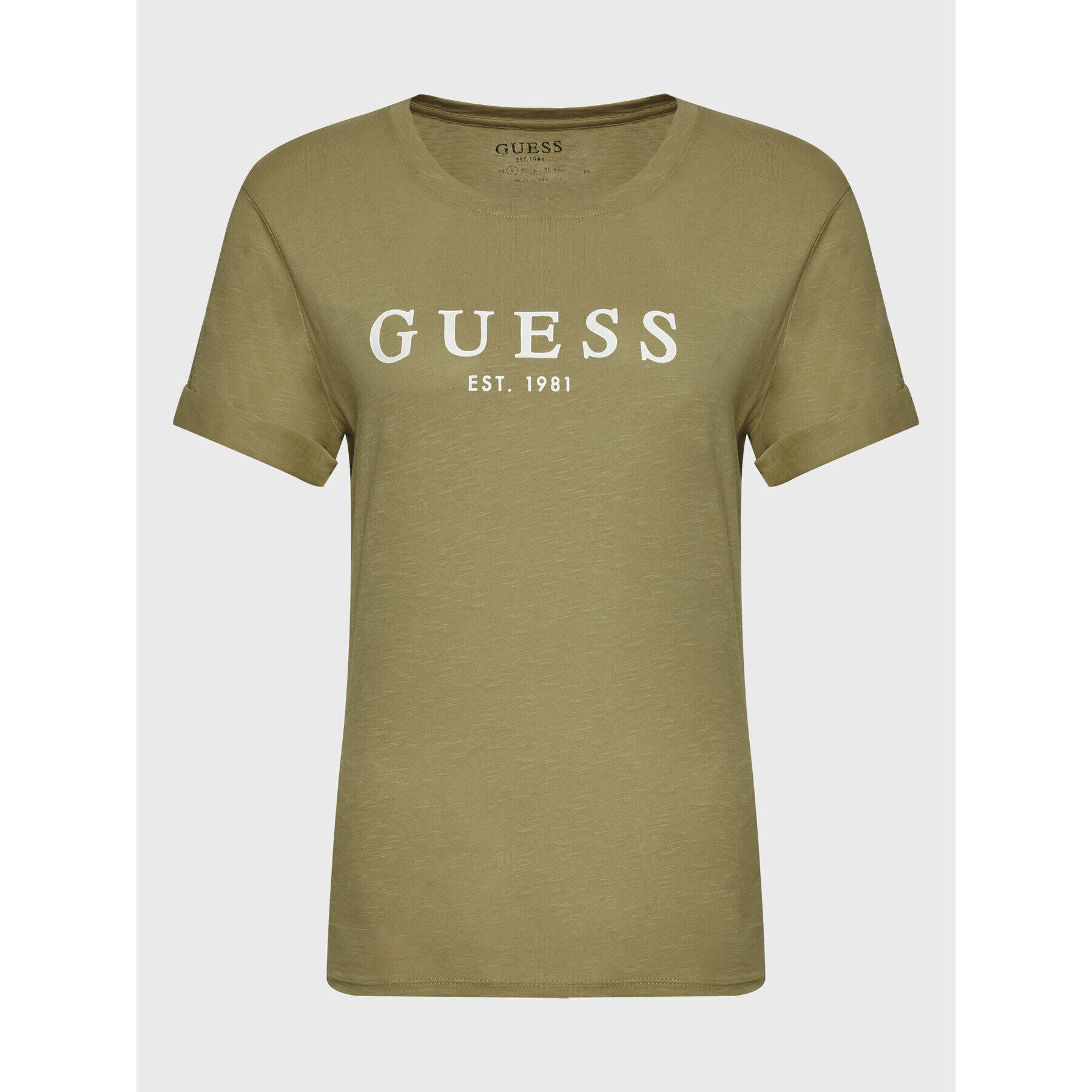 Guess Тишърт 1981 W2BI68 K8G01 Зелен Regular Fit - Pepit.bg
