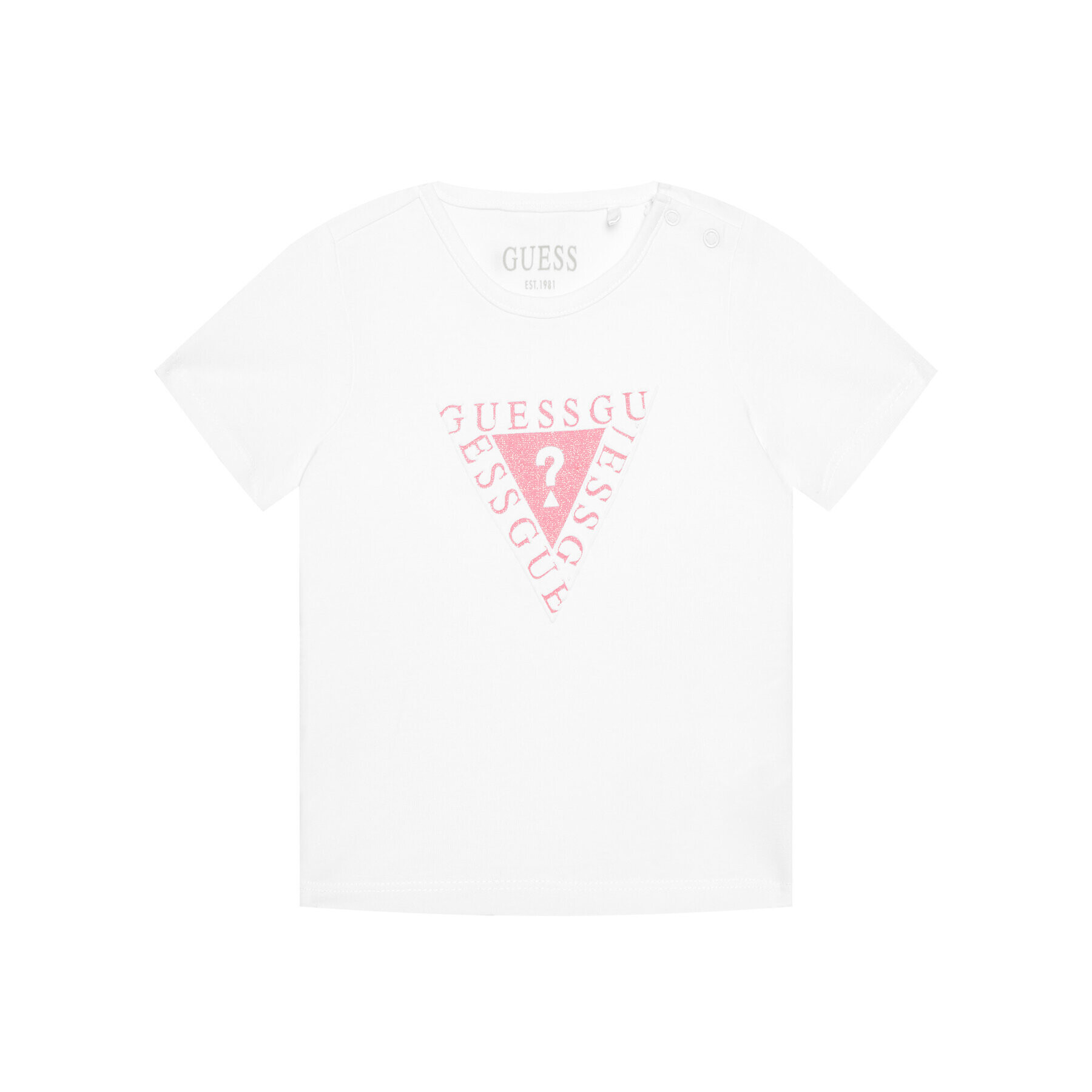 Guess Тишърт A1RI00 K6YW0 Бял Regular Fit - Pepit.bg