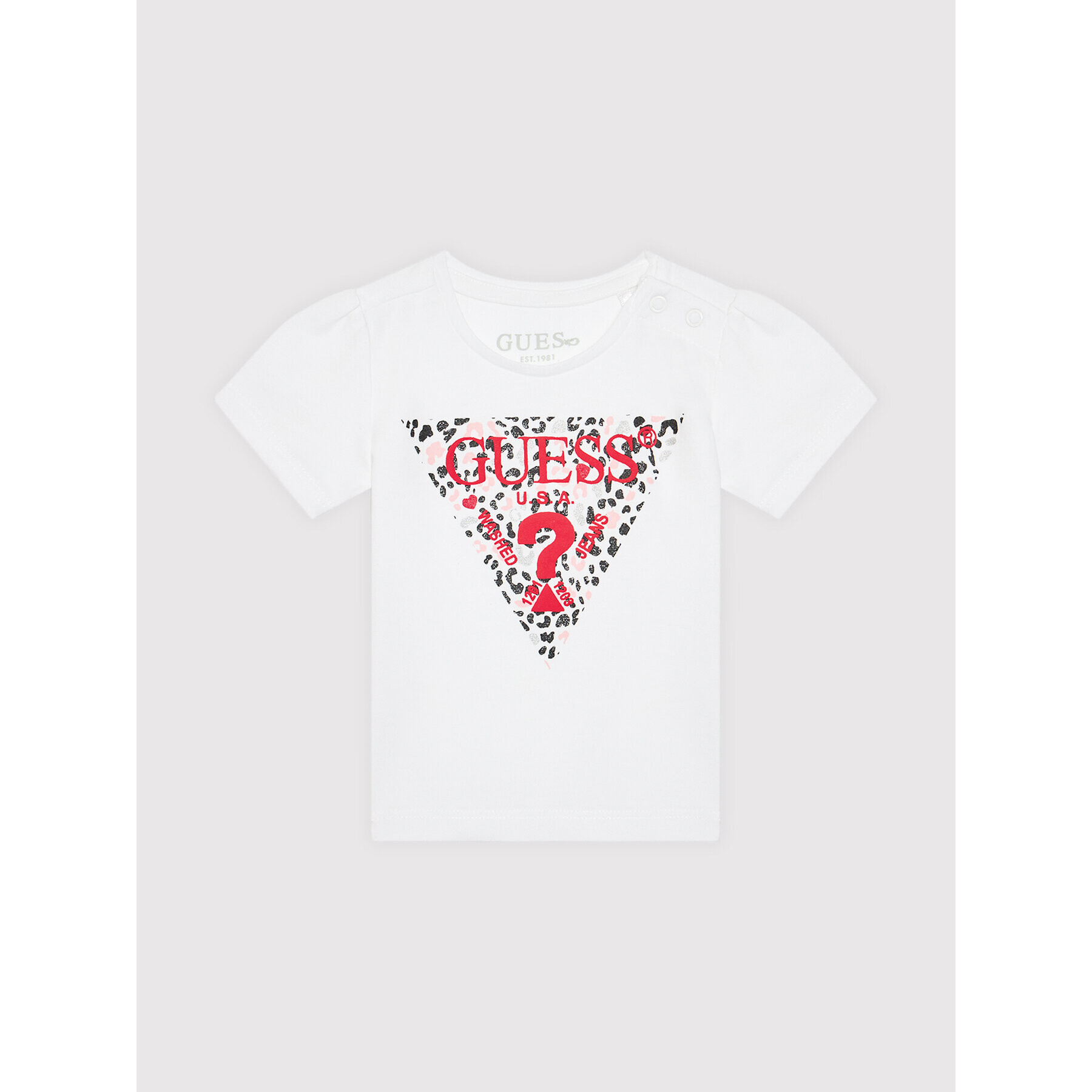 Guess Тишърт A1YI02 K6YW1 Бял Regular Fit - Pepit.bg