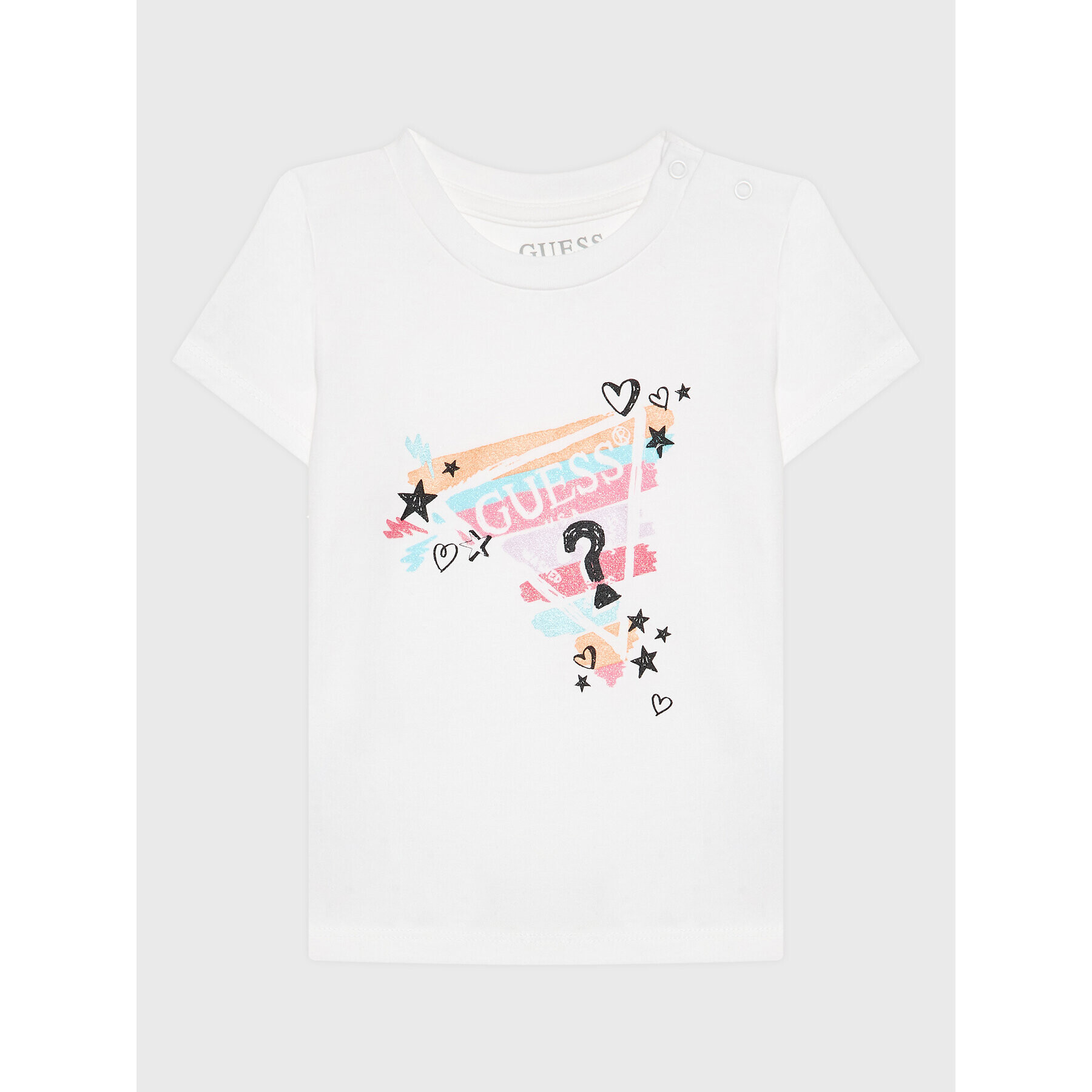 Guess Тишърт A3RI00 K6YW3 Бял Regular Fit - Pepit.bg