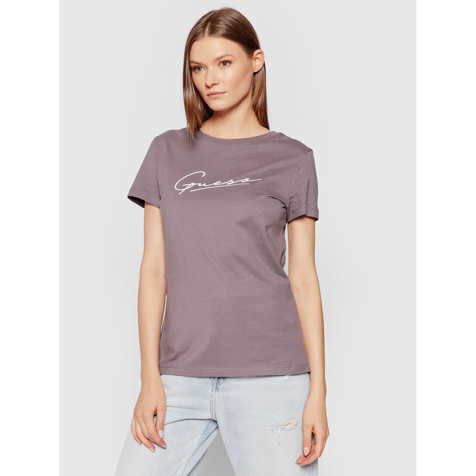 Guess Тишърт Amelia O1BA08 K8HM0 Сив Regular Fit - Pepit.bg